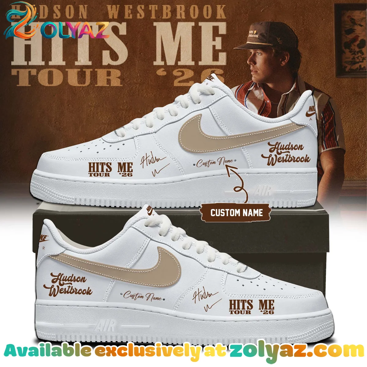 Hudson Westbrook Hits Me Tour Custom Air Force 1 & Jordan 1 Shoes [Batch 19]