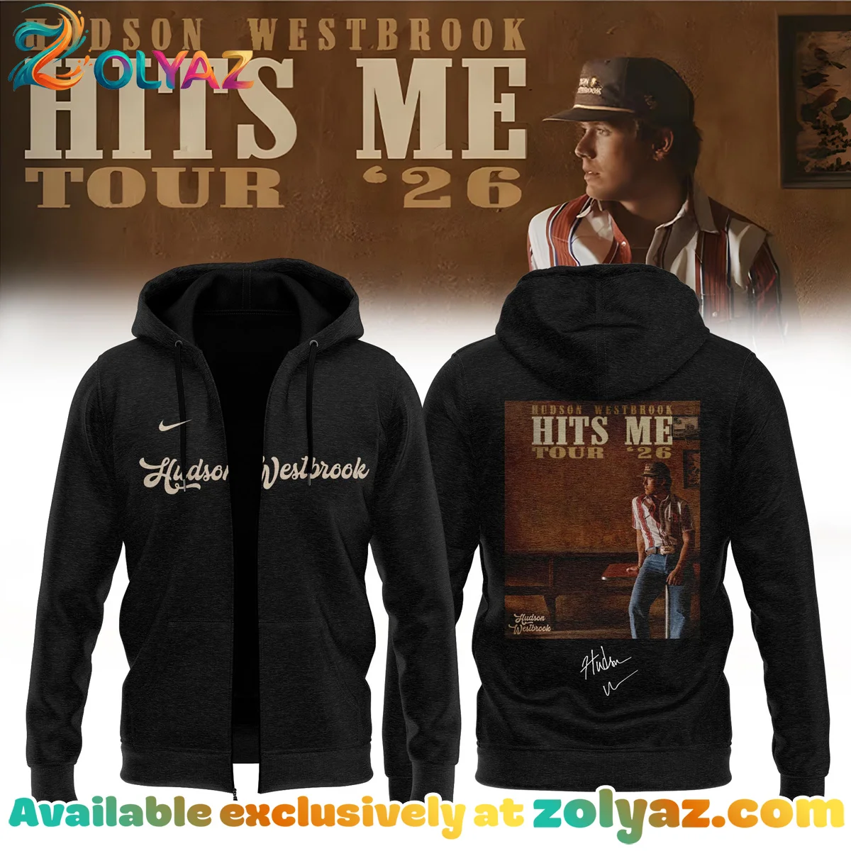 Hudson Westbrook Hits Me Tour Signature T-Shirt & Hoodie [Drop 10]
