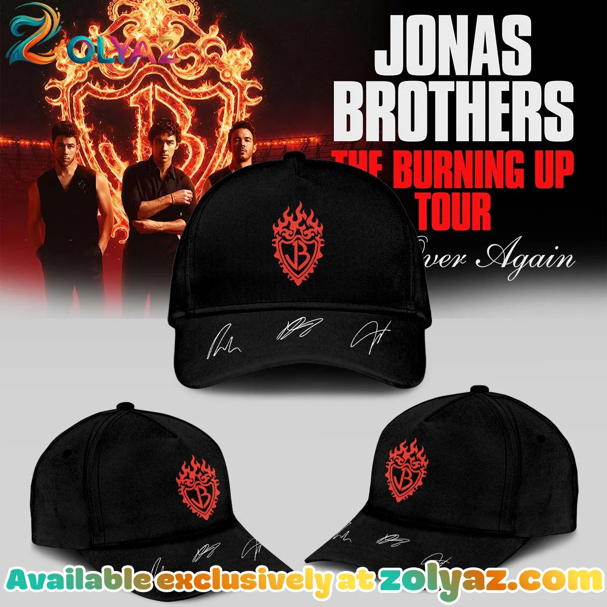 Jonas Brothers The Burning Up Tour Jersey (Design 13) Jonas Brothers The Burning Up Tour Jersey (Design 13)