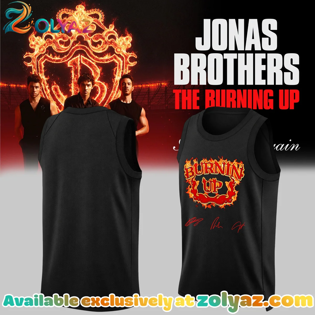 Jonas Brothers The Burning Up Tour Jersey - Variant 5