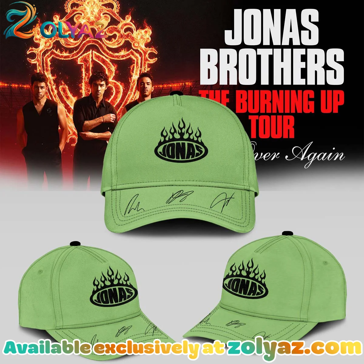 Jonas Brothers The Burning Up Tour T-Shirt & Hoodie - Series 21 Jonas Brothers The Burning Up Tour T-Shirt & Hoodie - Series 21