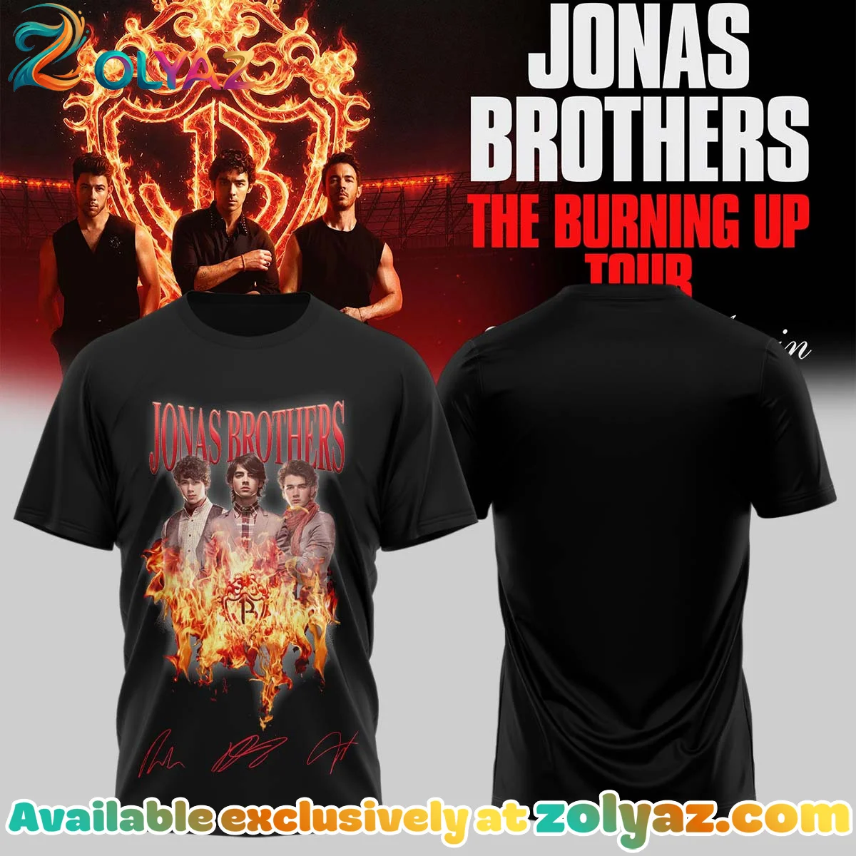 Jonas Brothers The Burning Up Tour T-Shirt & Hoodie [Batch 24]