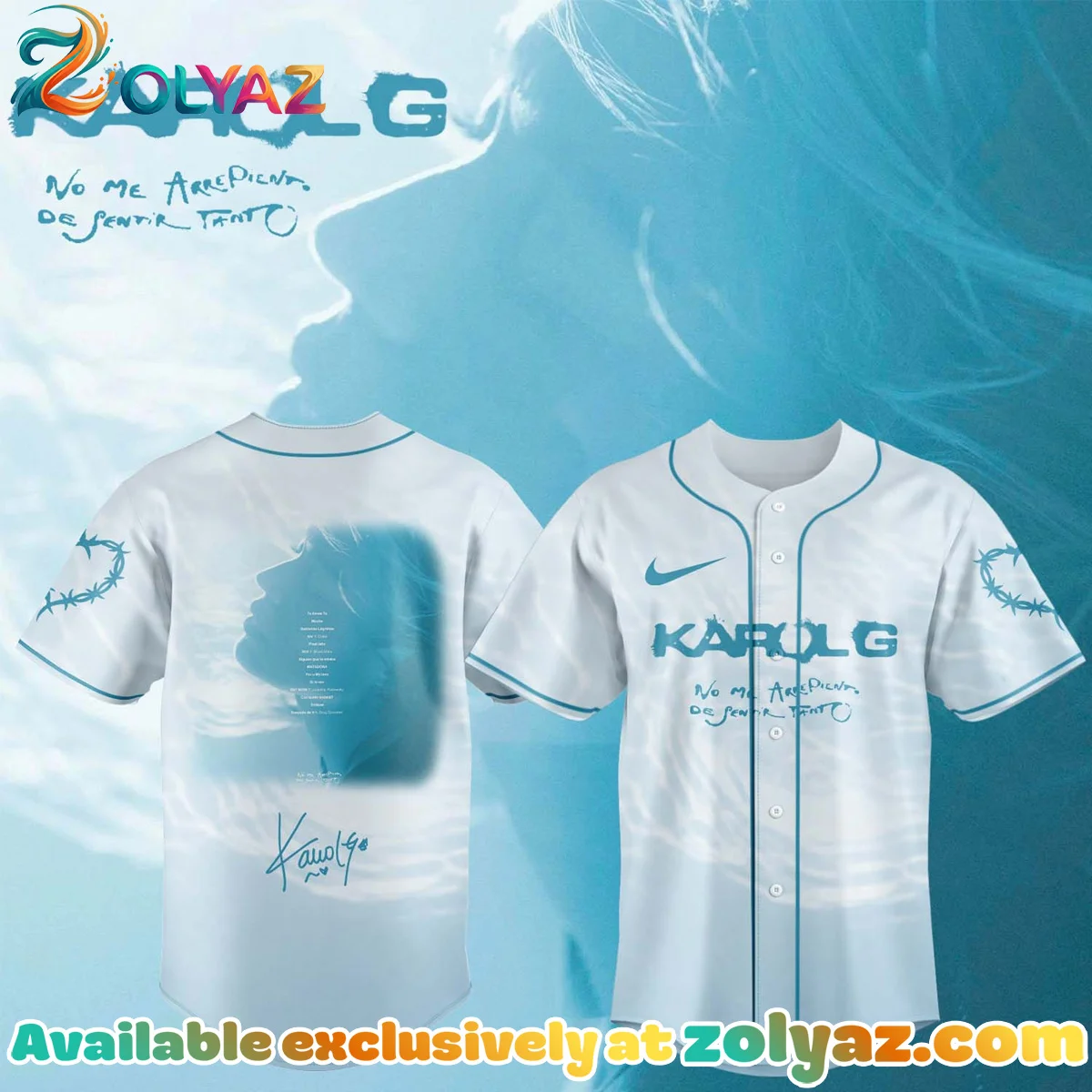 Karol G NO ME ARREPIENTO DE SENTIR TANTO Jersey - Variant 8