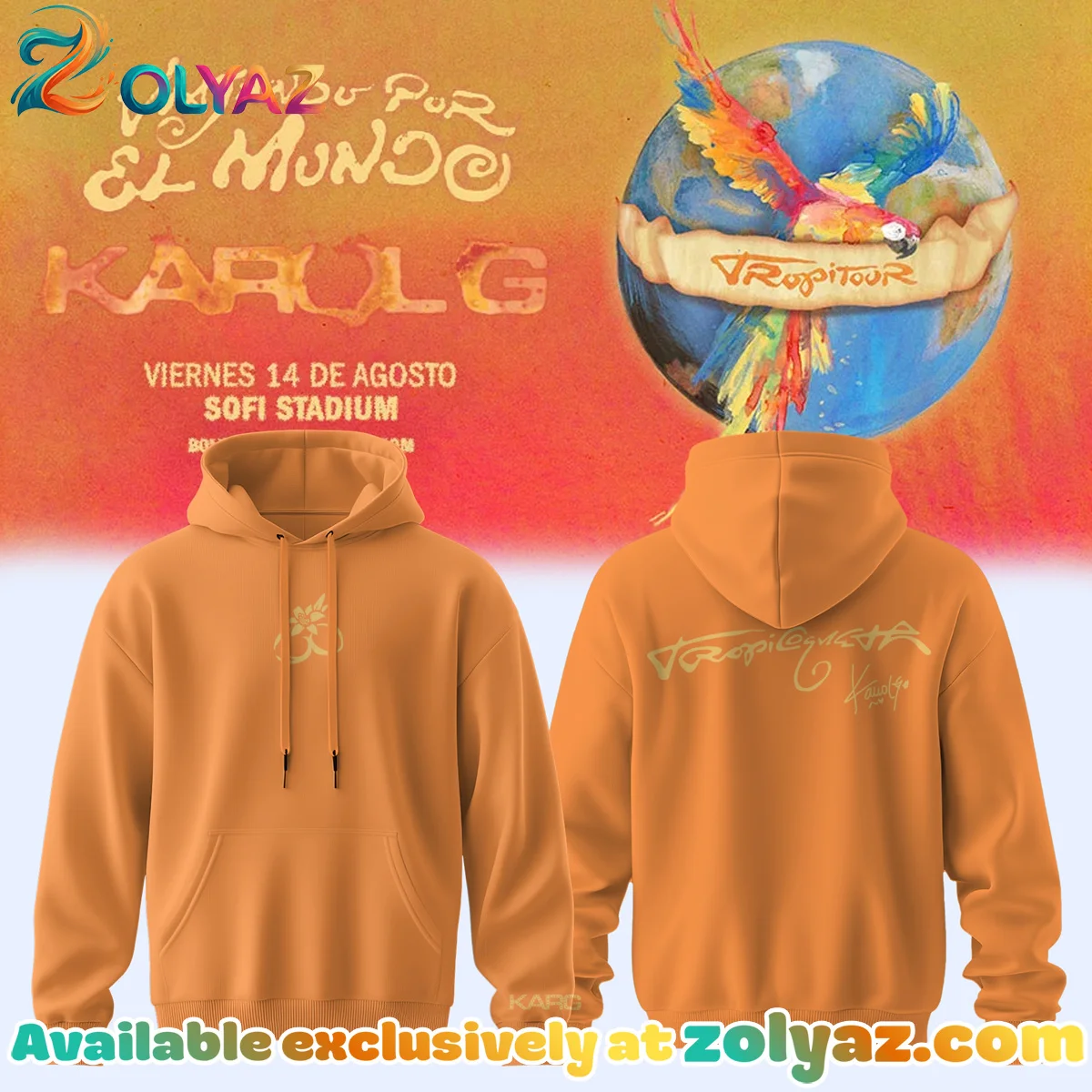 Karol G VIAJANDO POR EL MUNDO TROPITOUR Signature Shirt & Hoodie - Variant 4
