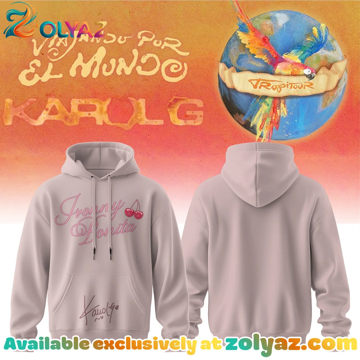 Karol G VIAJANDO POR EL MUNDO TROPITOUR Signature Shirt & Hoodie - Variant 3