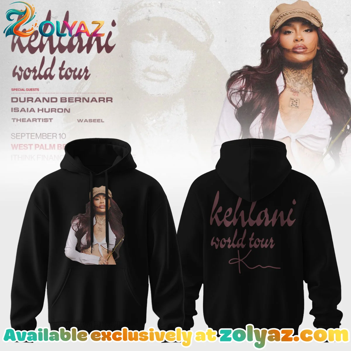Kehlani World Tour Signature T-Shirt & Hoodie (Design 2)