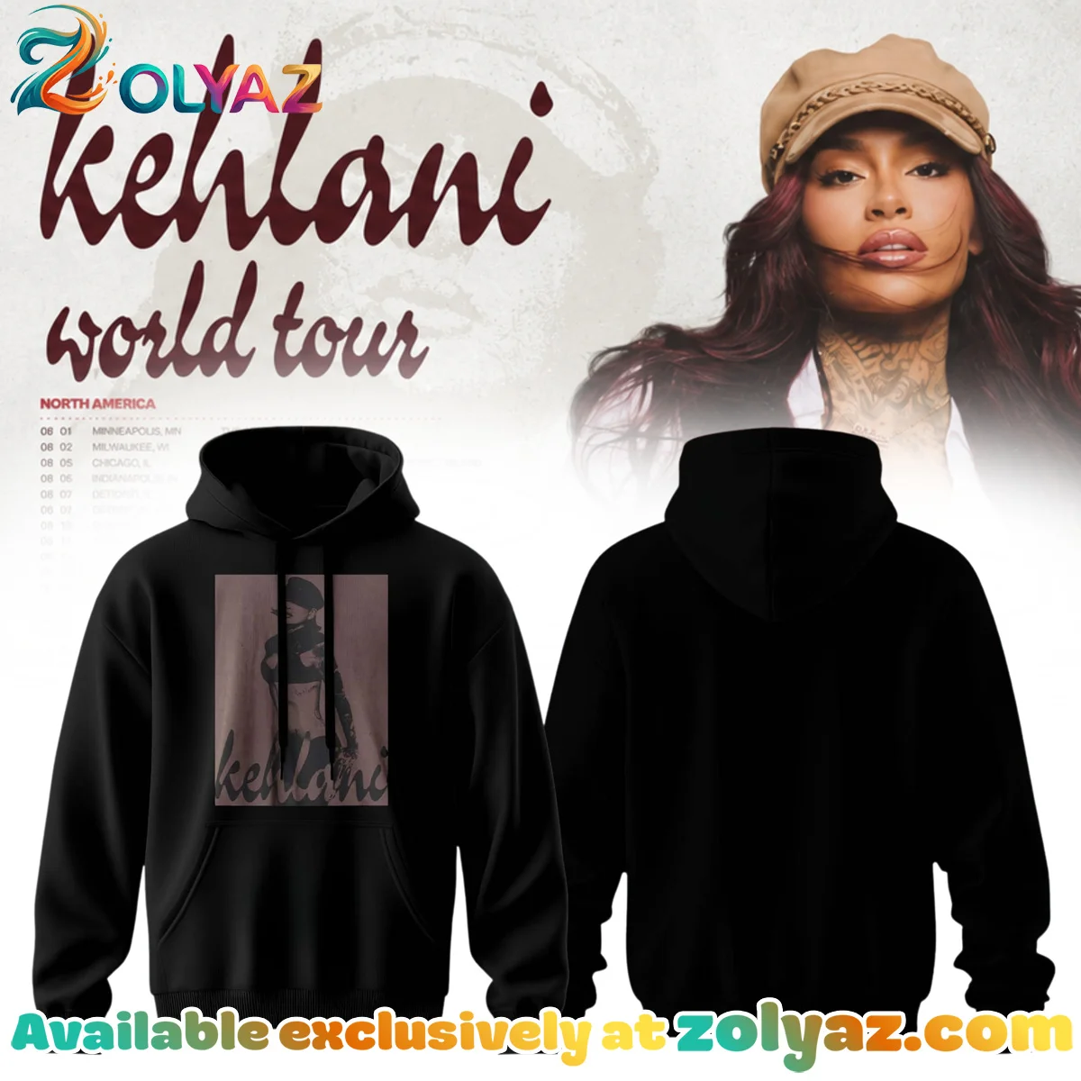 Kehlani World Tour Signature T-Shirt & Hoodie - Variant 4