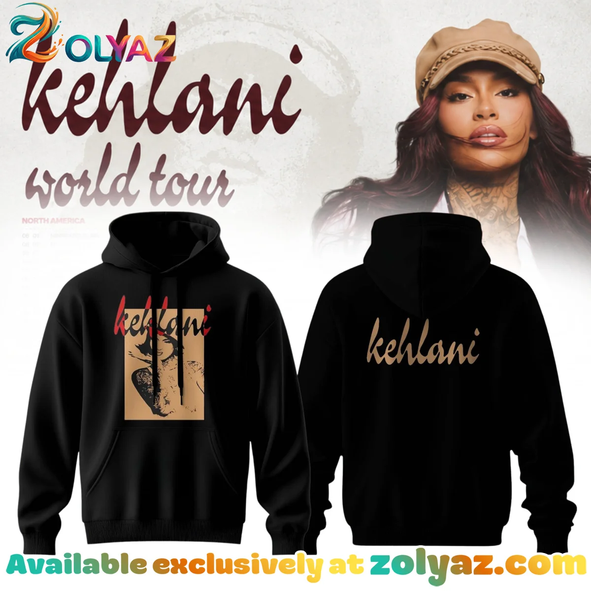 Kehlani World Tour Signature Shirt & Hoodie (Style 2)