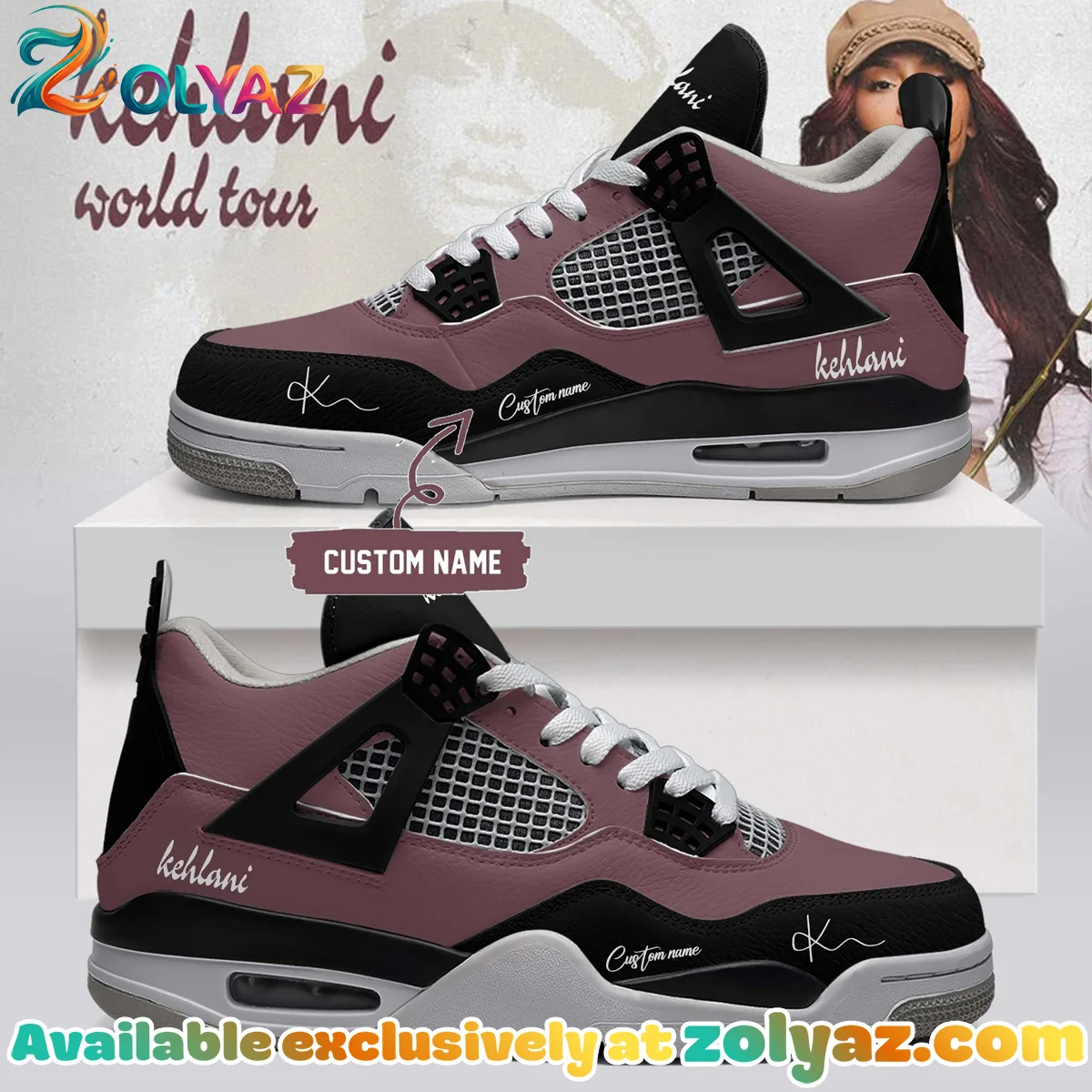 Kehlani World Tour Signature Custom Air Force 1 & Jordan 1 Shoes (Style 10)