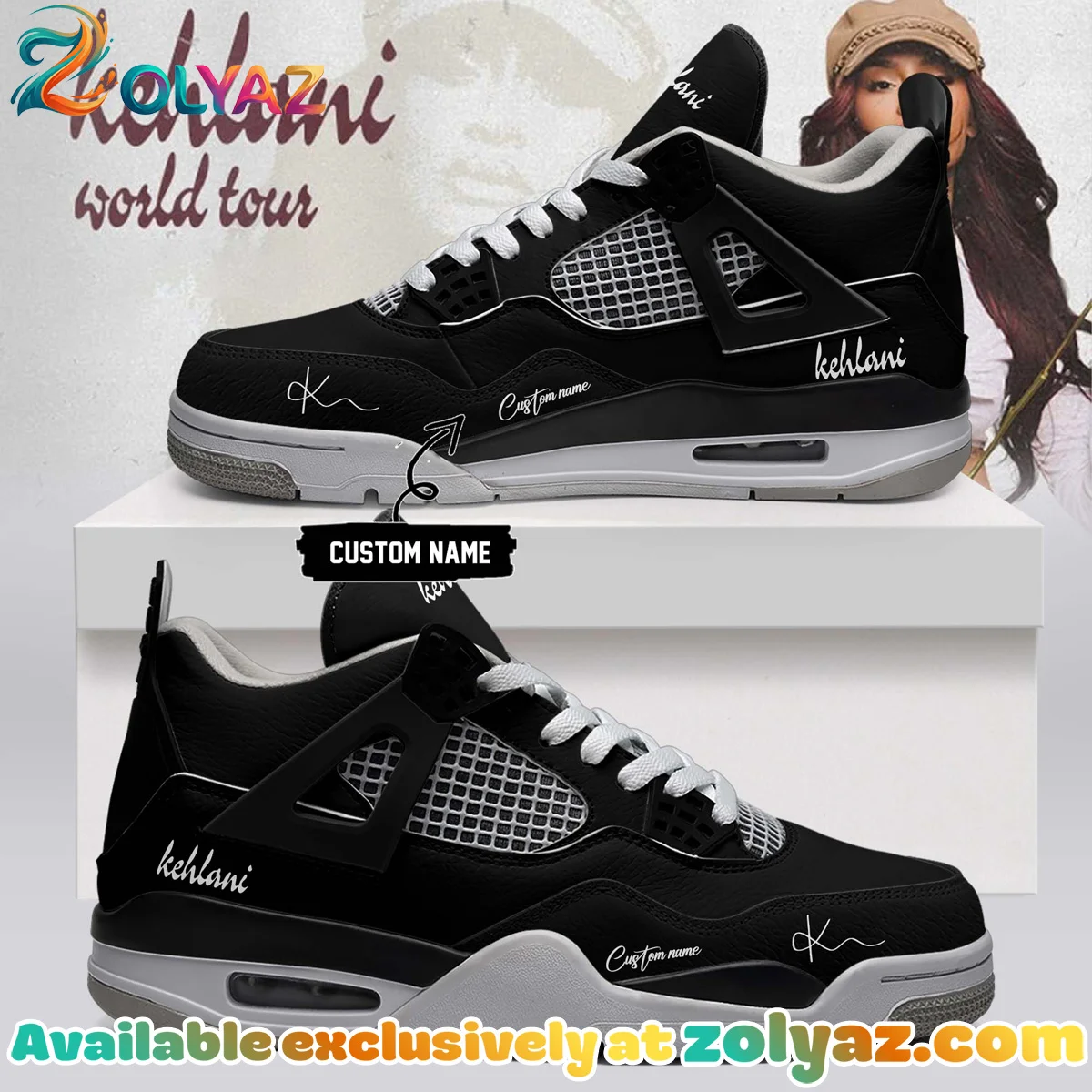 Kehlani World Tour Signature Custom Air Force 1 & Jordan 1 Shoes (Release 12)