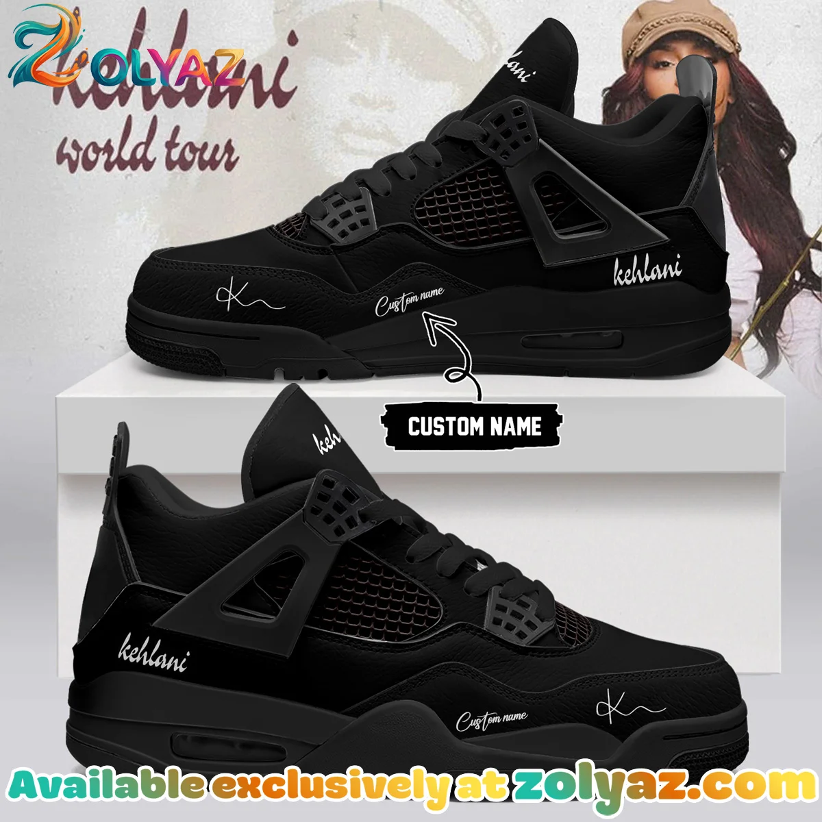 Kehlani World Tour Signature Custom Air Force 1 & Jordan 1 Shoes - Part 14