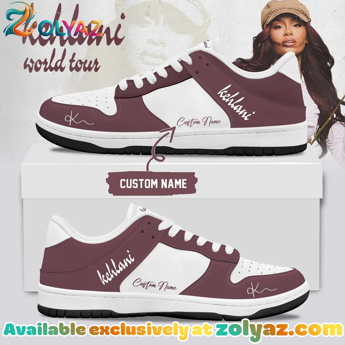 Kehlani World Tour Signature Custom Air Force 1 & Jordan 1 Shoes - Part 16