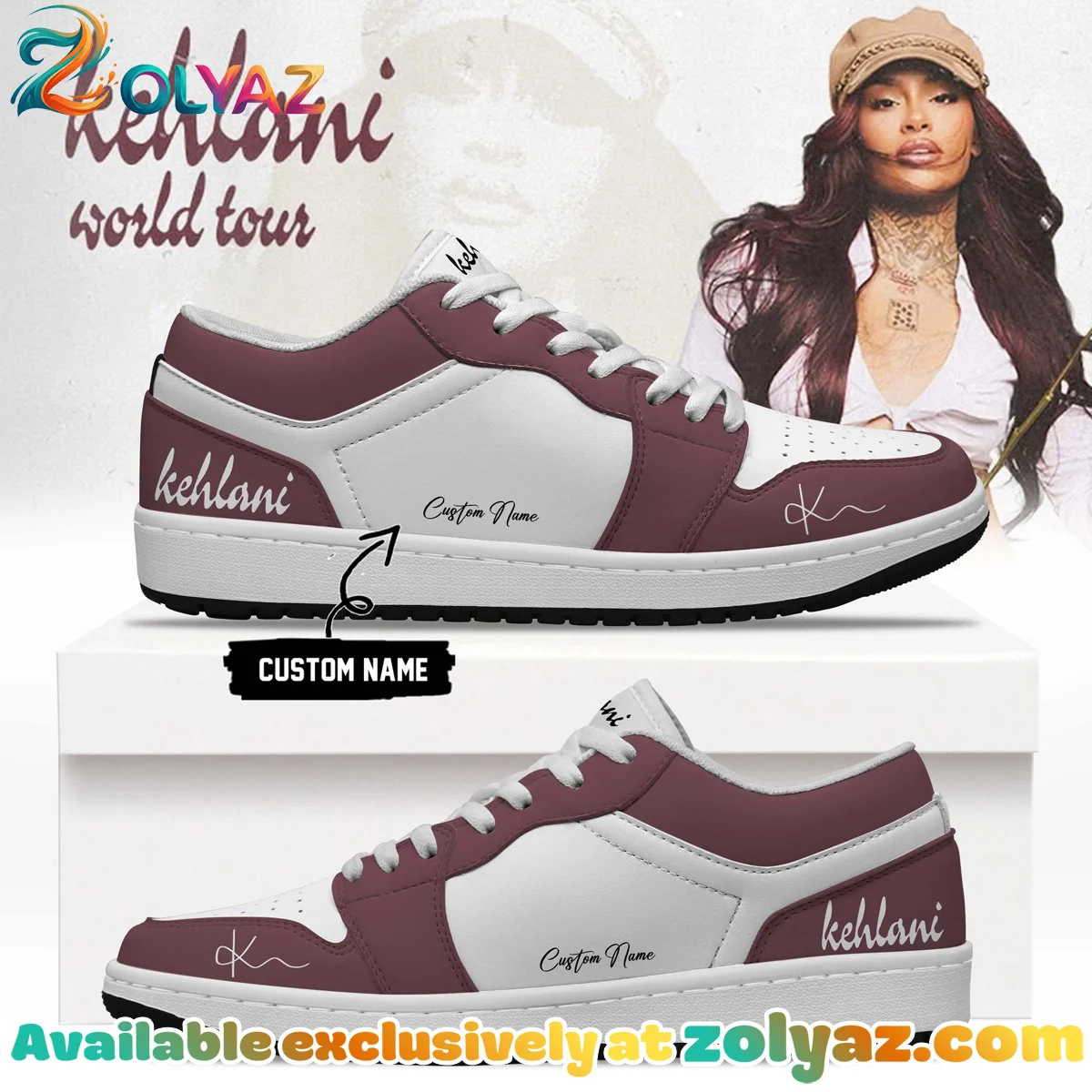 Kehlani World Tour Signature Custom Air Force 1 & Jordan 1 Shoes - Series 20