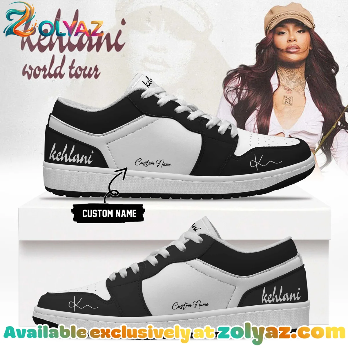 Kehlani World Tour Signature Custom Air Force 1 & Jordan 1 Shoes - Part 23