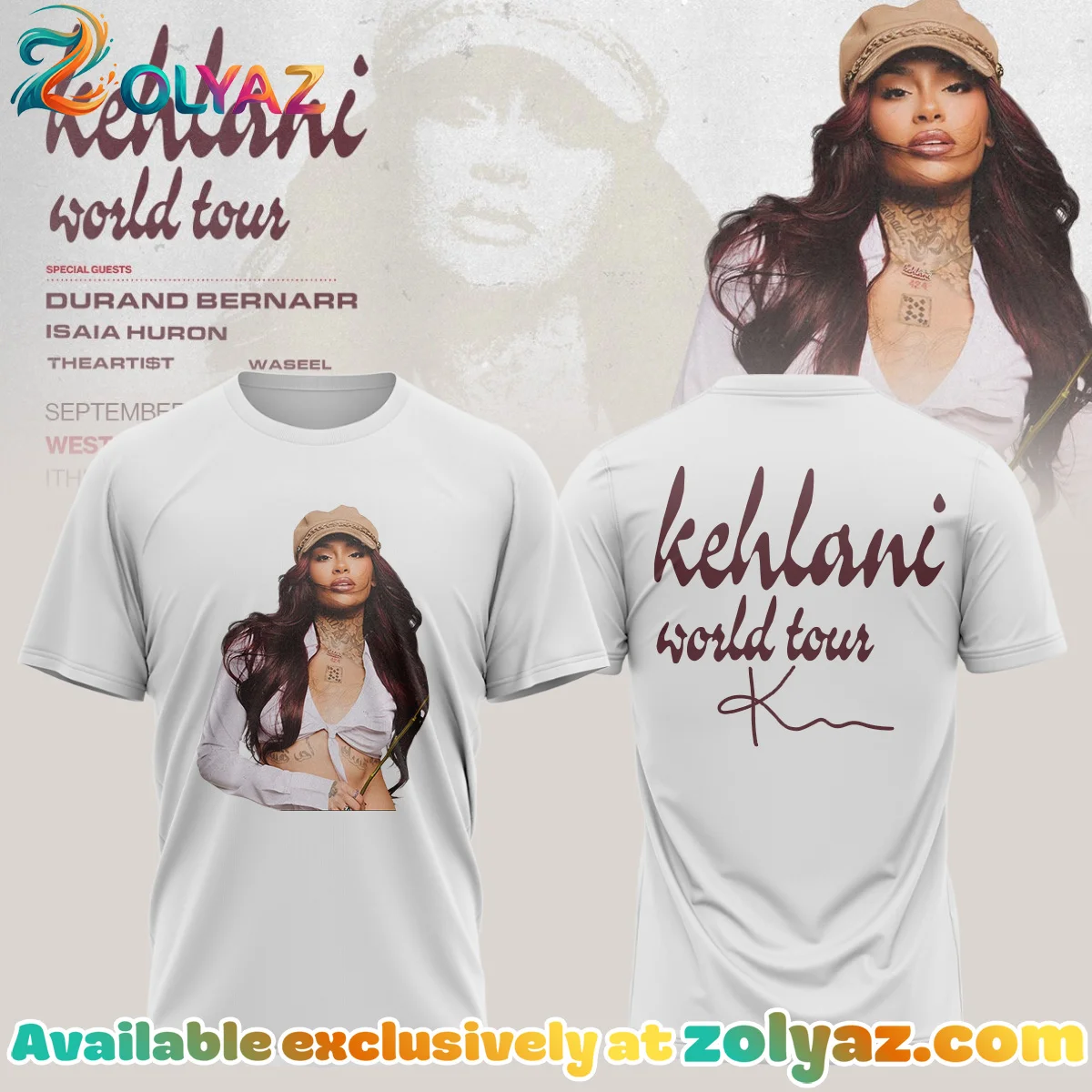 Kehlani World Tour Signature T-Shirt & Hoodie [Drop 28]