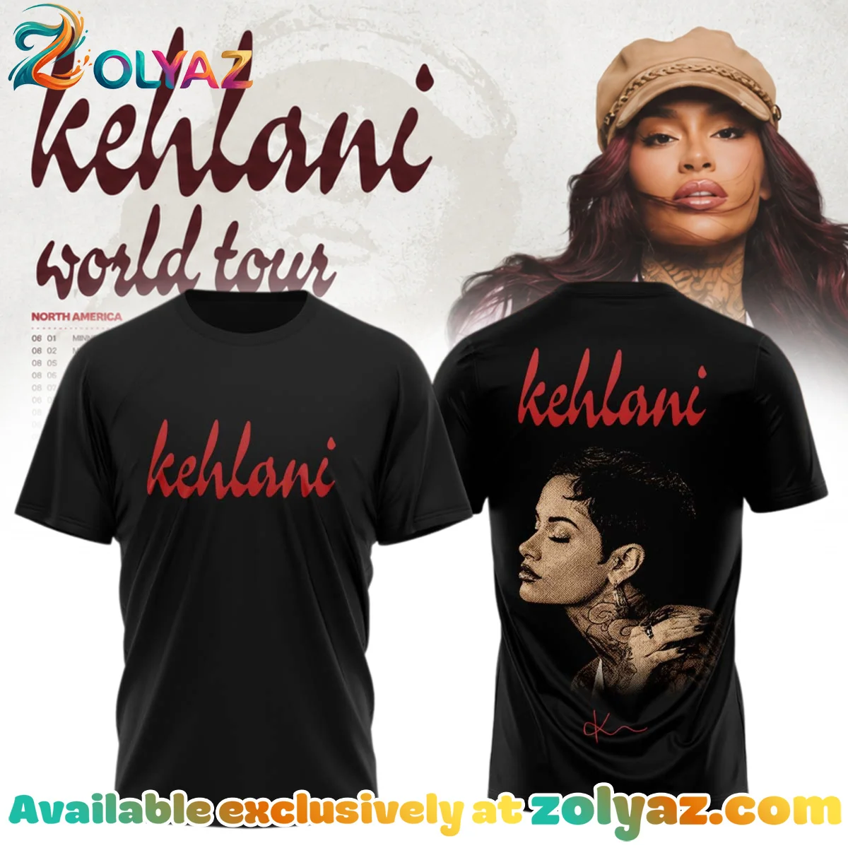 Kehlani World Tour Signature Shirt & Hoodie - Variant 24