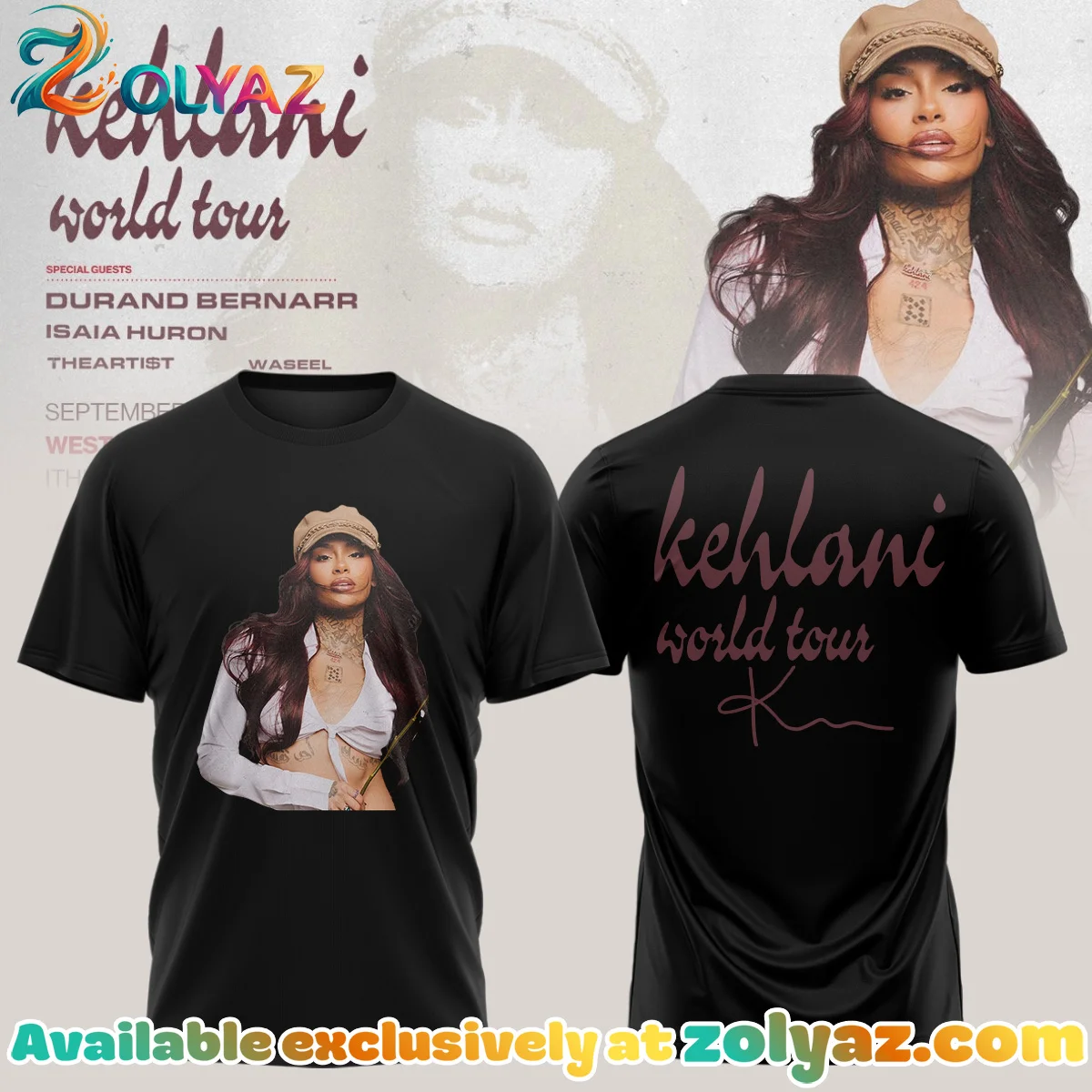 Kehlani World Tour Signature Shirt & Hoodie (Release 25)