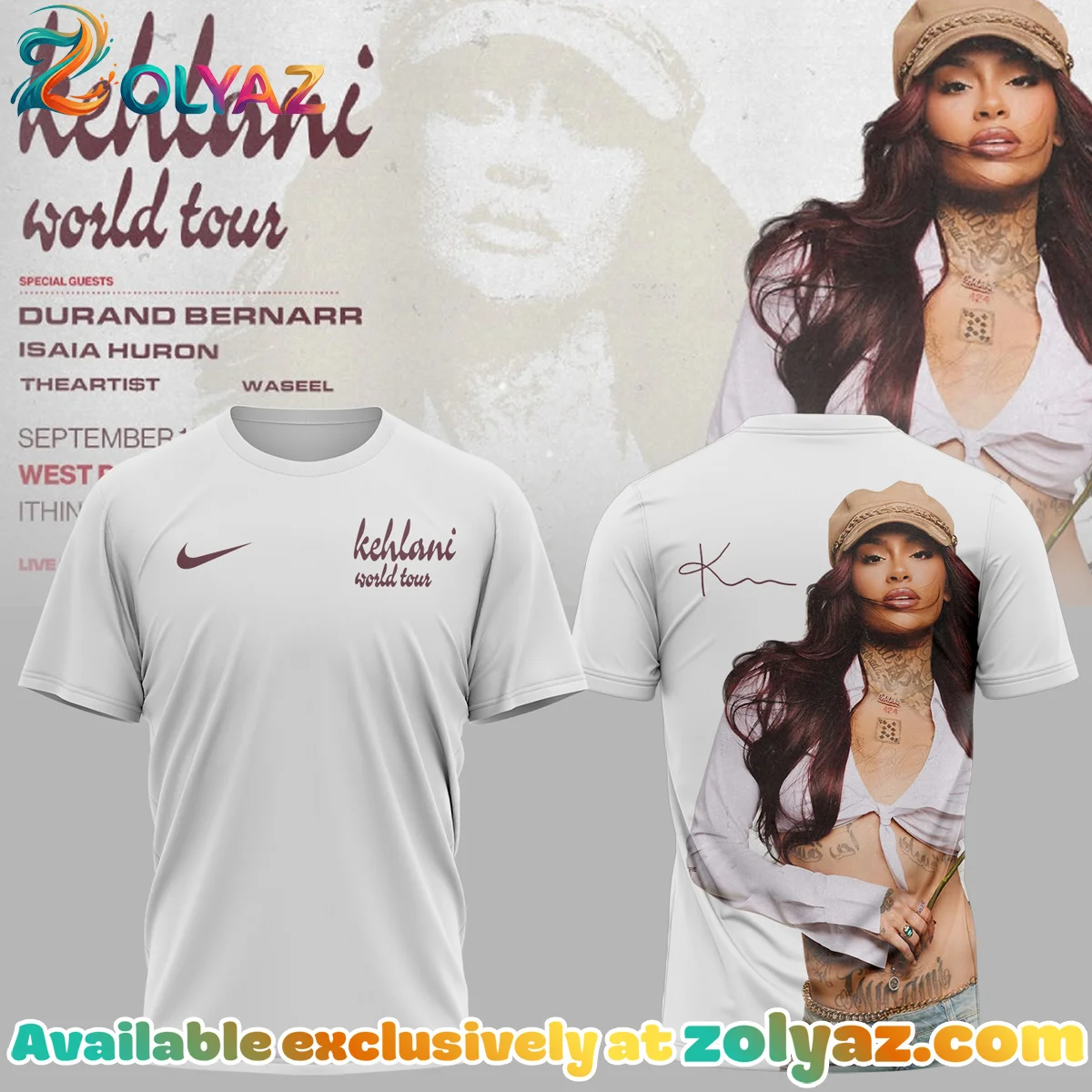 Kehlani World Tour Signature T-Shirt & Hoodie (Release 1)