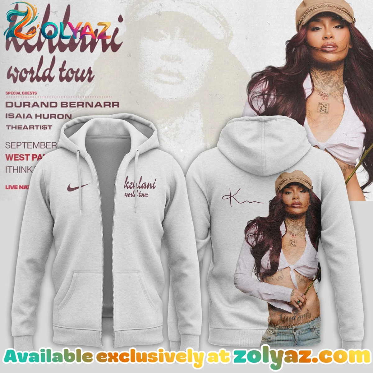 Kehlani World Tour Signature T-Shirt & Hoodie [Drop 2]