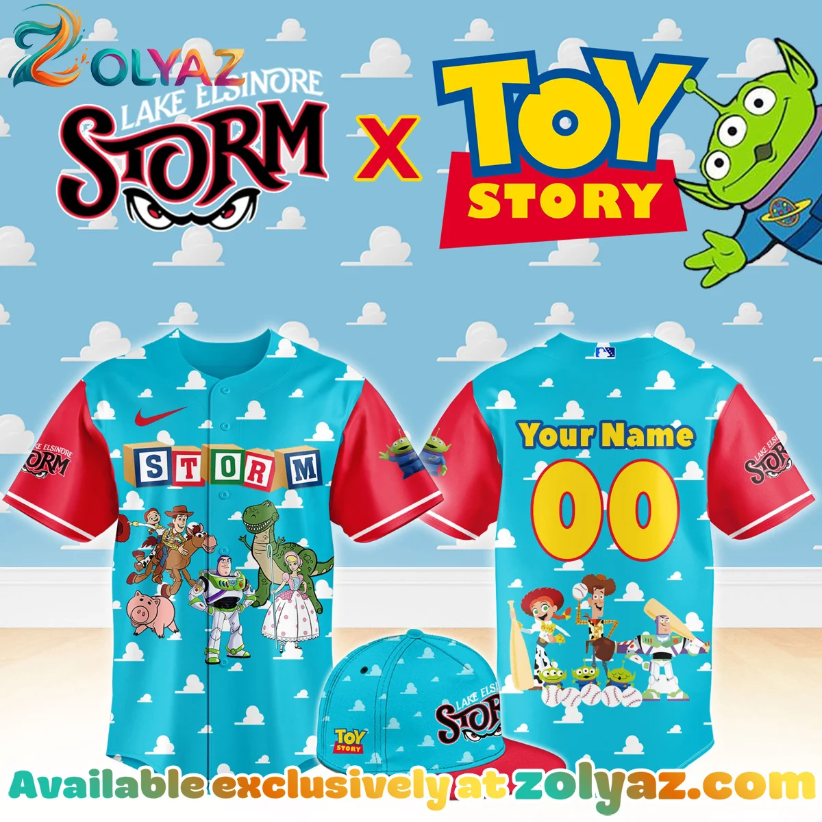 Lake Elsinore Storm Toy Story Night Jersey