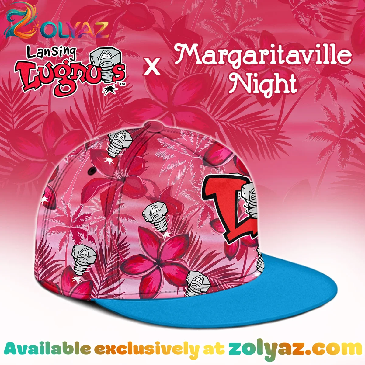Lansing Lugnuts Margaritaville Night Jersey Lansing Lugnuts Margaritaville Night Jersey