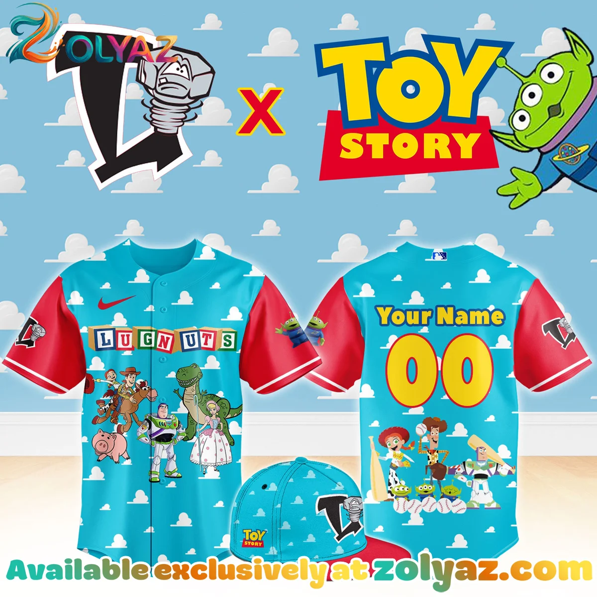 Lansing Lugnuts Toy Story Night Jersey