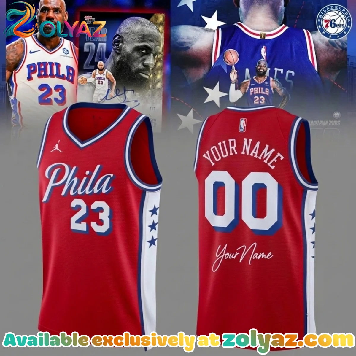 LeBron James Philadelphia 76ers Jersey - Series 10
