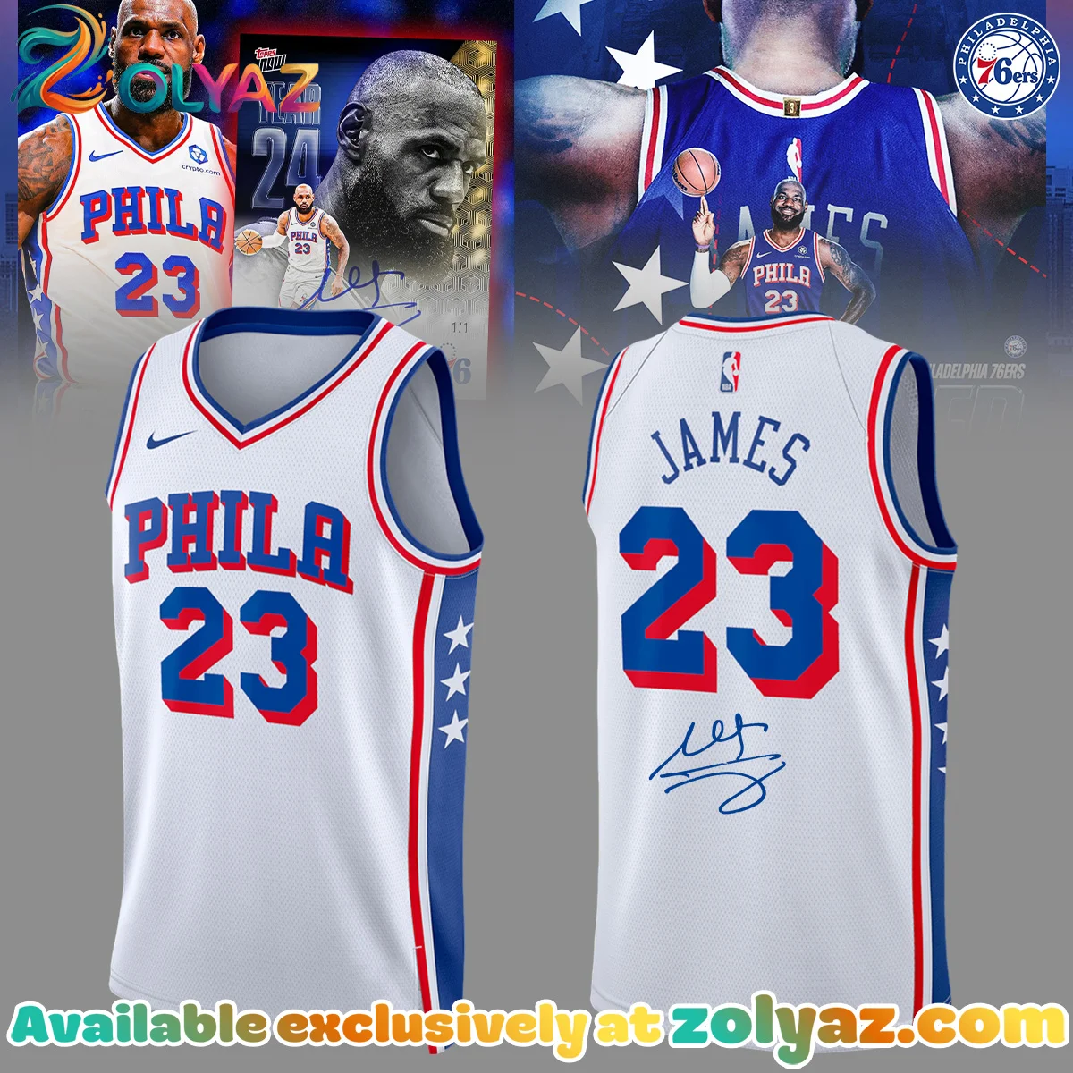 LeBron James Philadelphia 76ers Jersey - Part 1