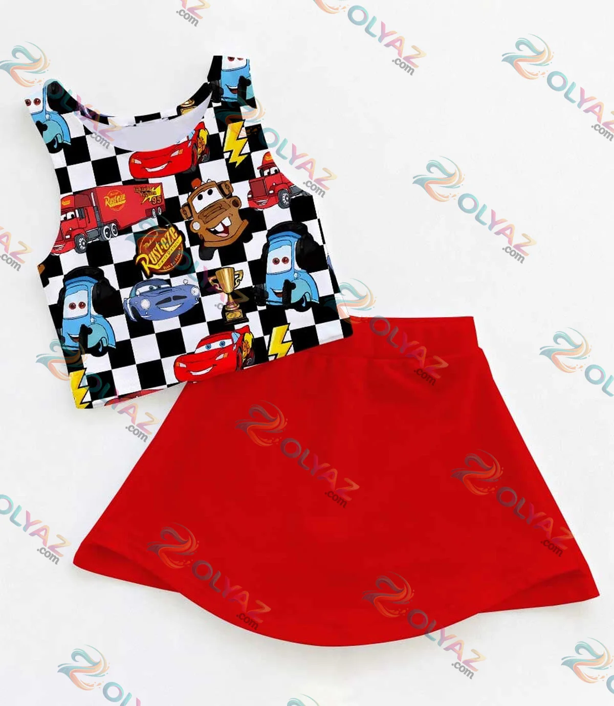 Lightning McQueen Disney Pixar Cars Dress Set
