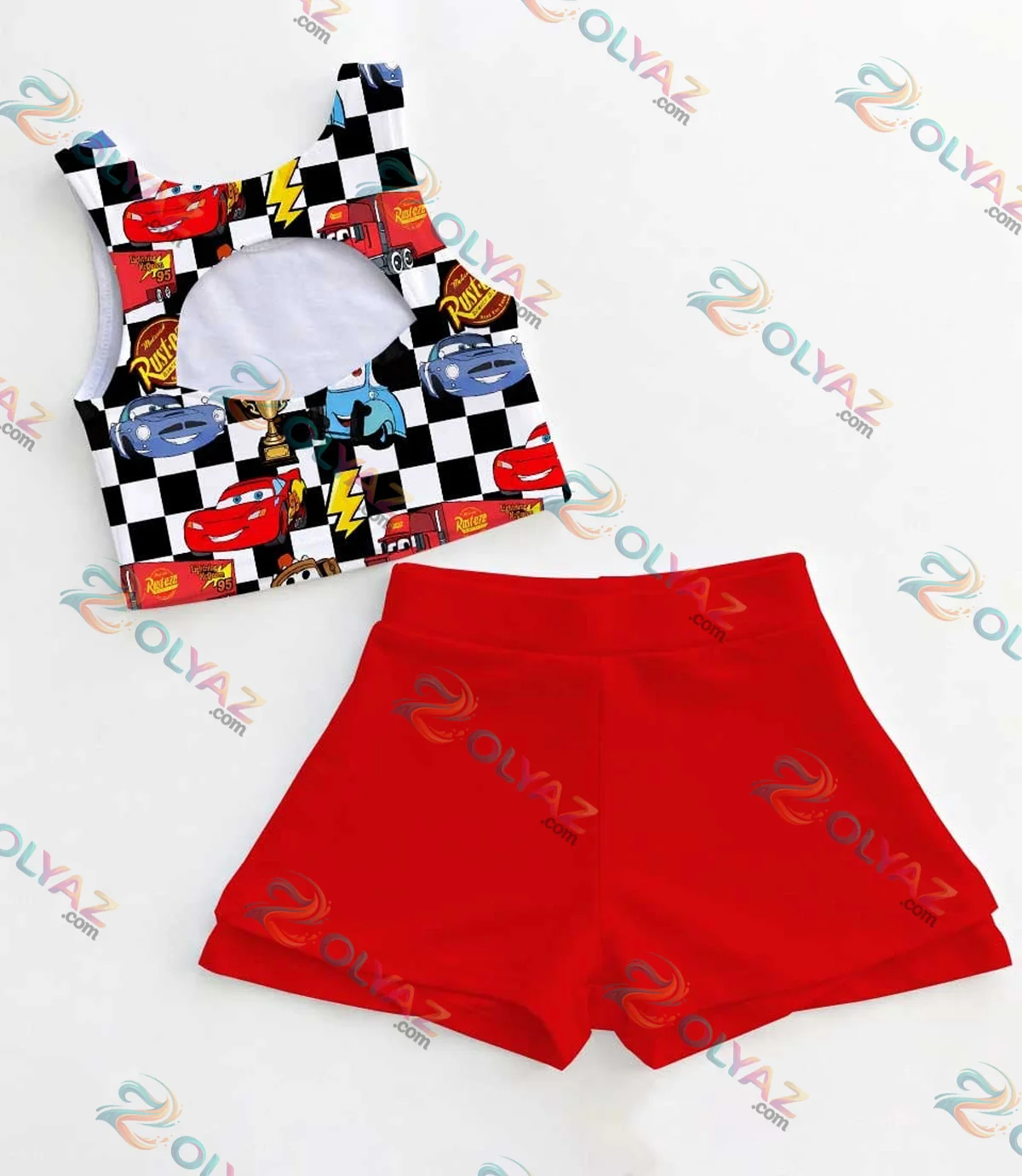 Lightning McQueen Disney Pixar Cars Dress Set Lightning McQueen Disney Pixar Cars Dress Set