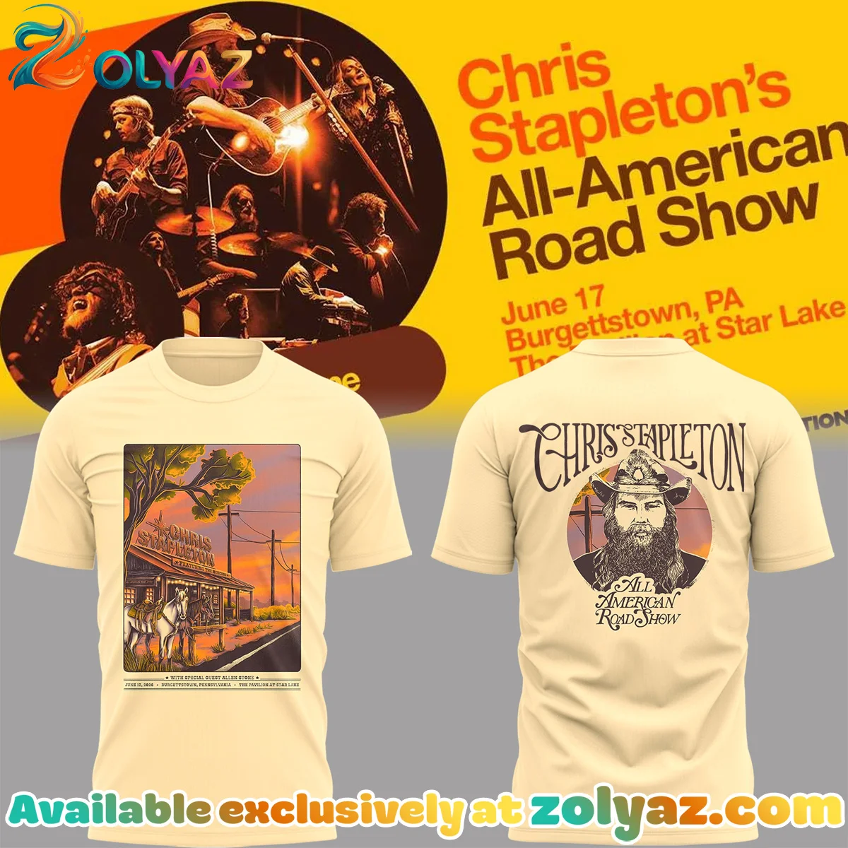 All-American Road Show Burgettstown Pennsylvania T-Shirt & Hoodie (Style 2)