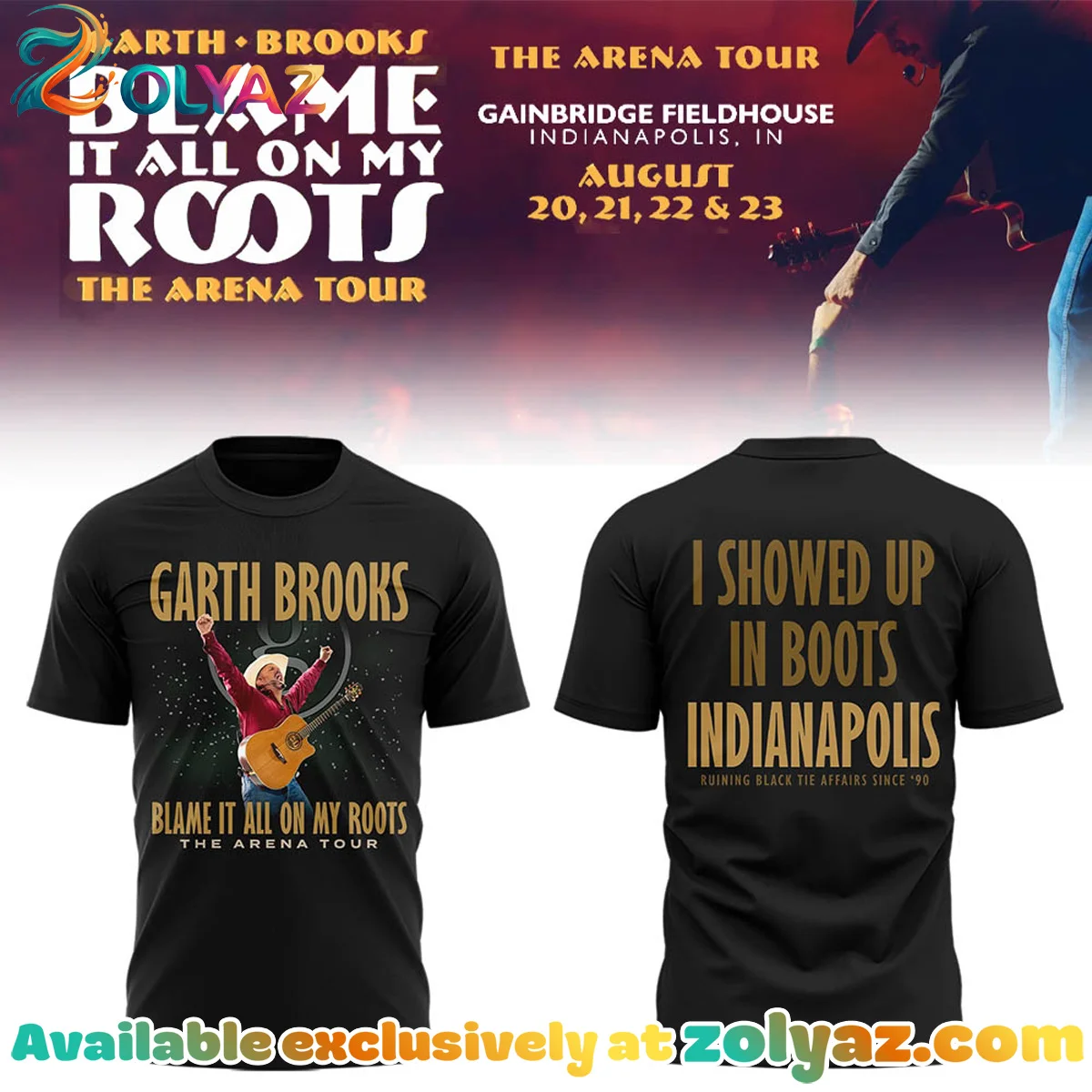 Blame It All On My Roots Arena Tour Gainbridge Fieldhouse Shirt & Hoodie