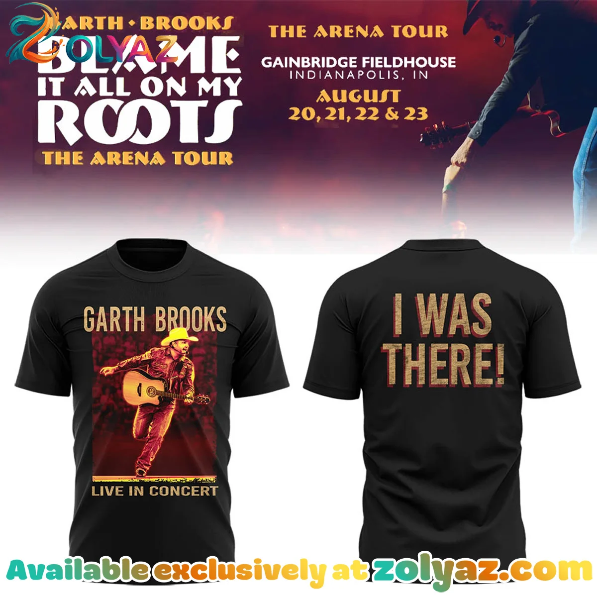 Blame It All On My Roots Arena Tour T-Shirt & Hoodie (Design 4)