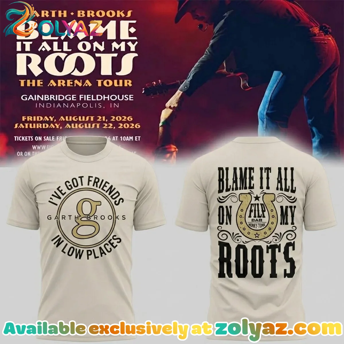 Blame It All On My Roots The Arena Tour Shirt & Hoodie (Style 9)