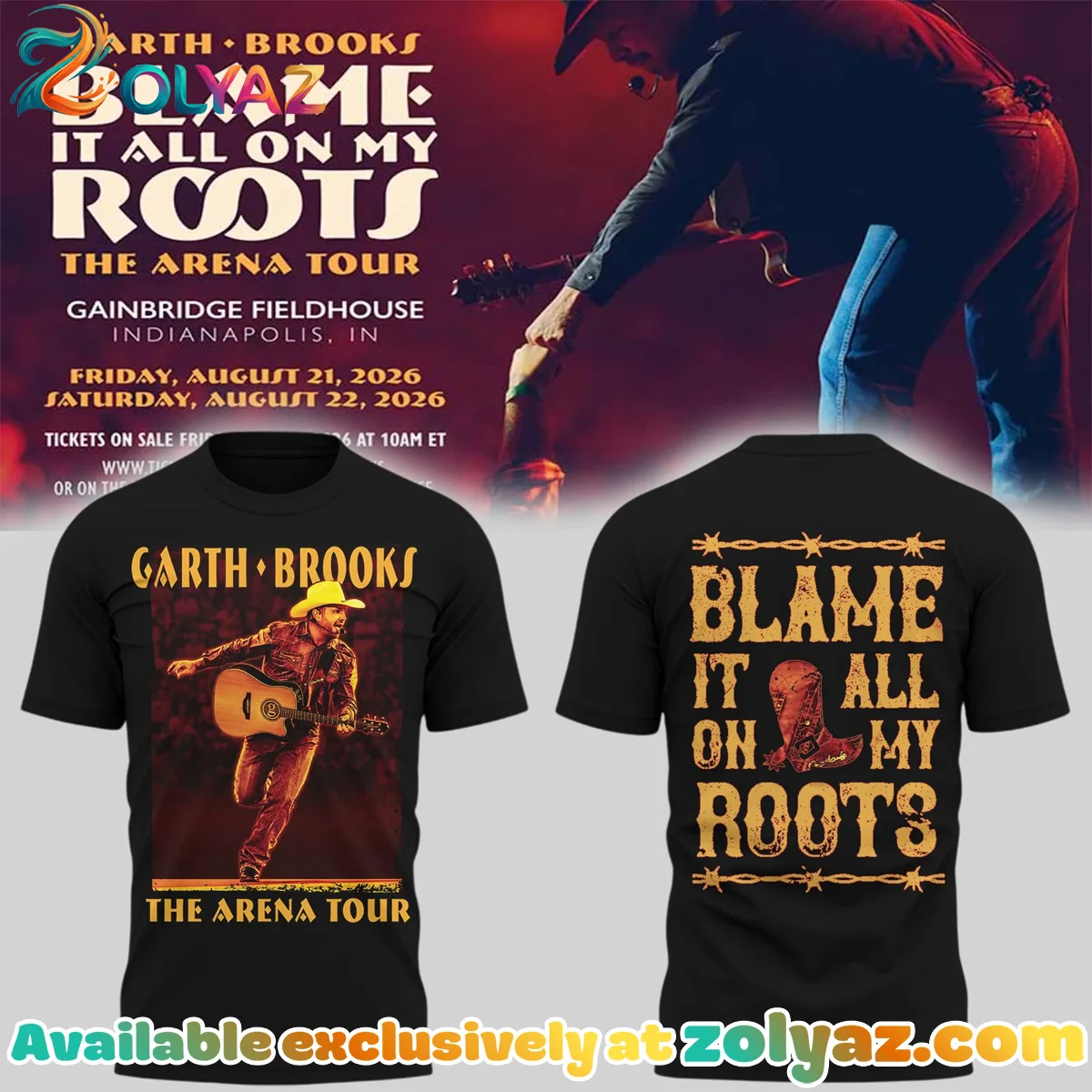 Blame It All On My Roots The Arena Tour Shirt & Hoodie [Batch 1]