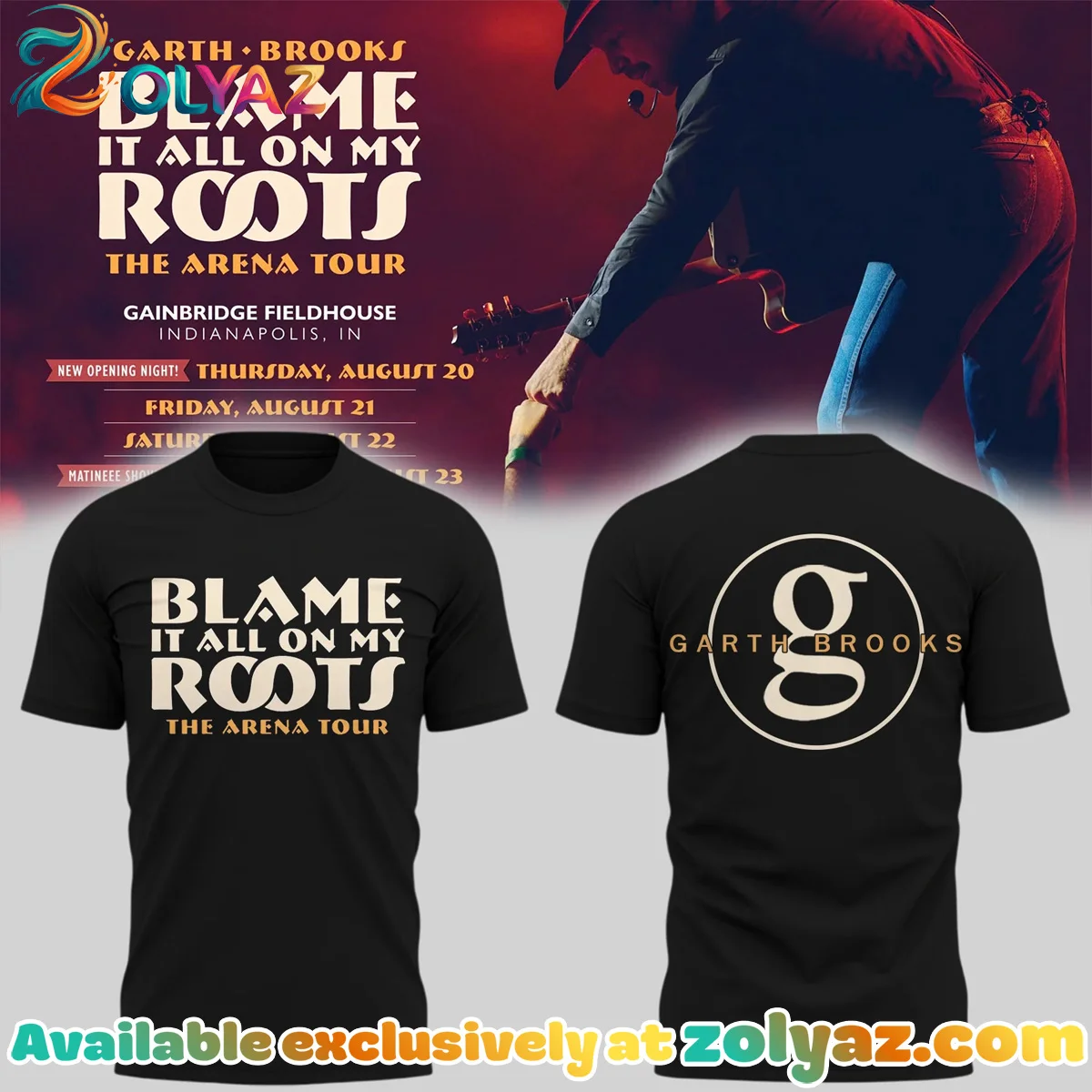 Blame It All On My Roots The Arena Tour Shirt & Hoodie - Variant 10