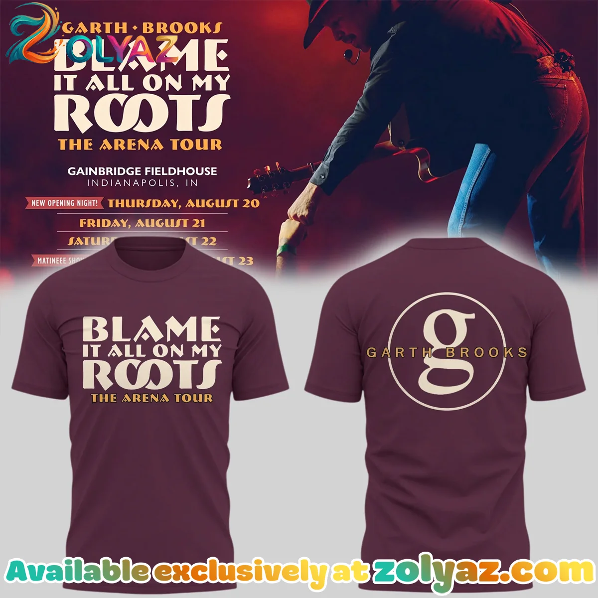 Blame It All On My Roots The Arena Tour Shirt & Hoodie (Design 5)