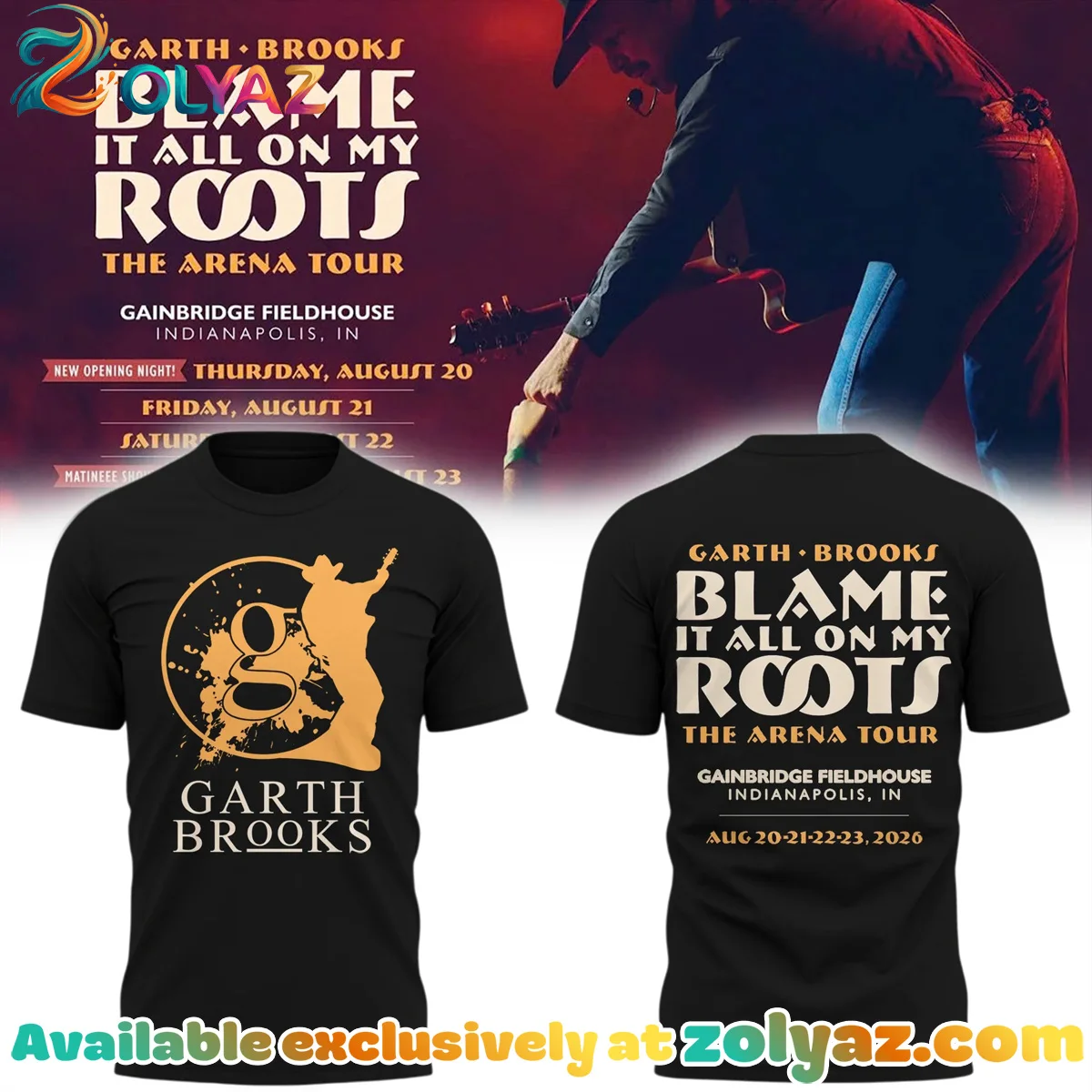 Blame It All On My Roots The Arena Tour T-Shirt & Hoodie [Drop 6]