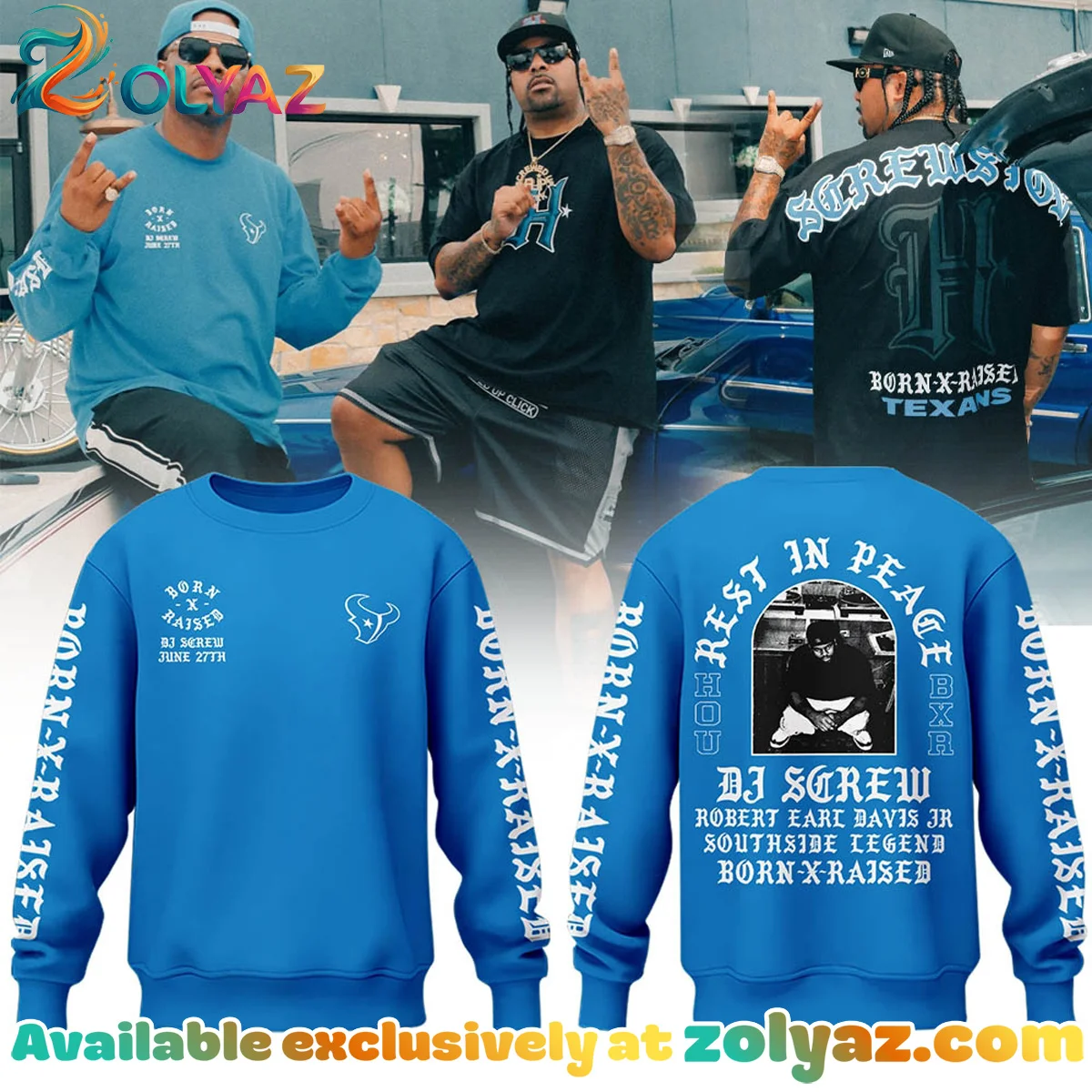 Born x Raised x DJ Screw Shirt & Hoodie - Part 3