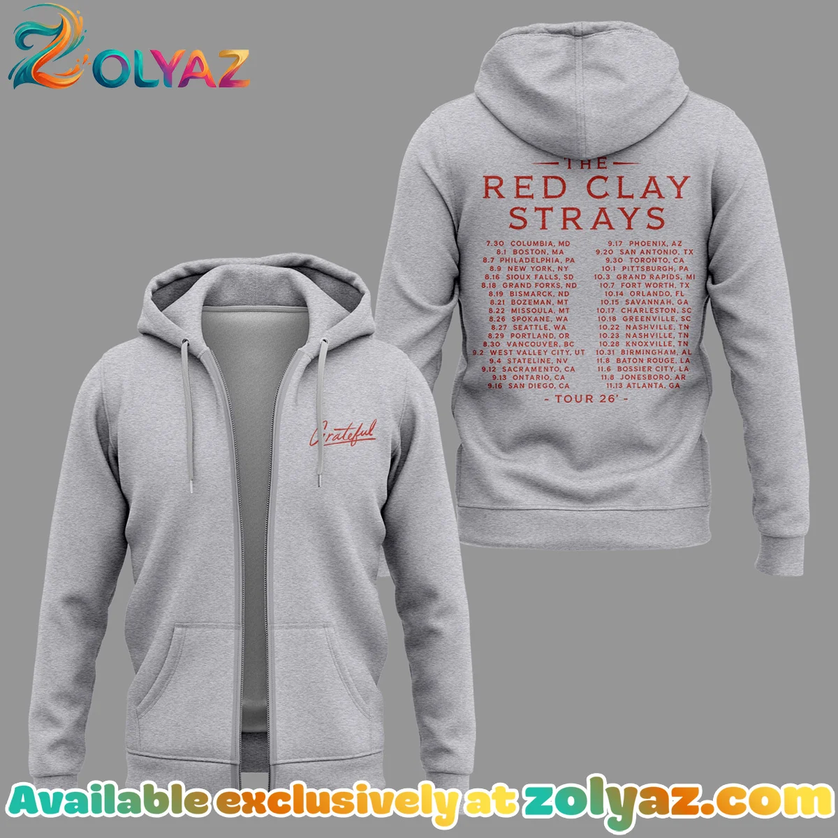 The Grateful Tour T-Shirt & Hoodie (Design 2) The Grateful Tour T-Shirt & Hoodie (Design 2)