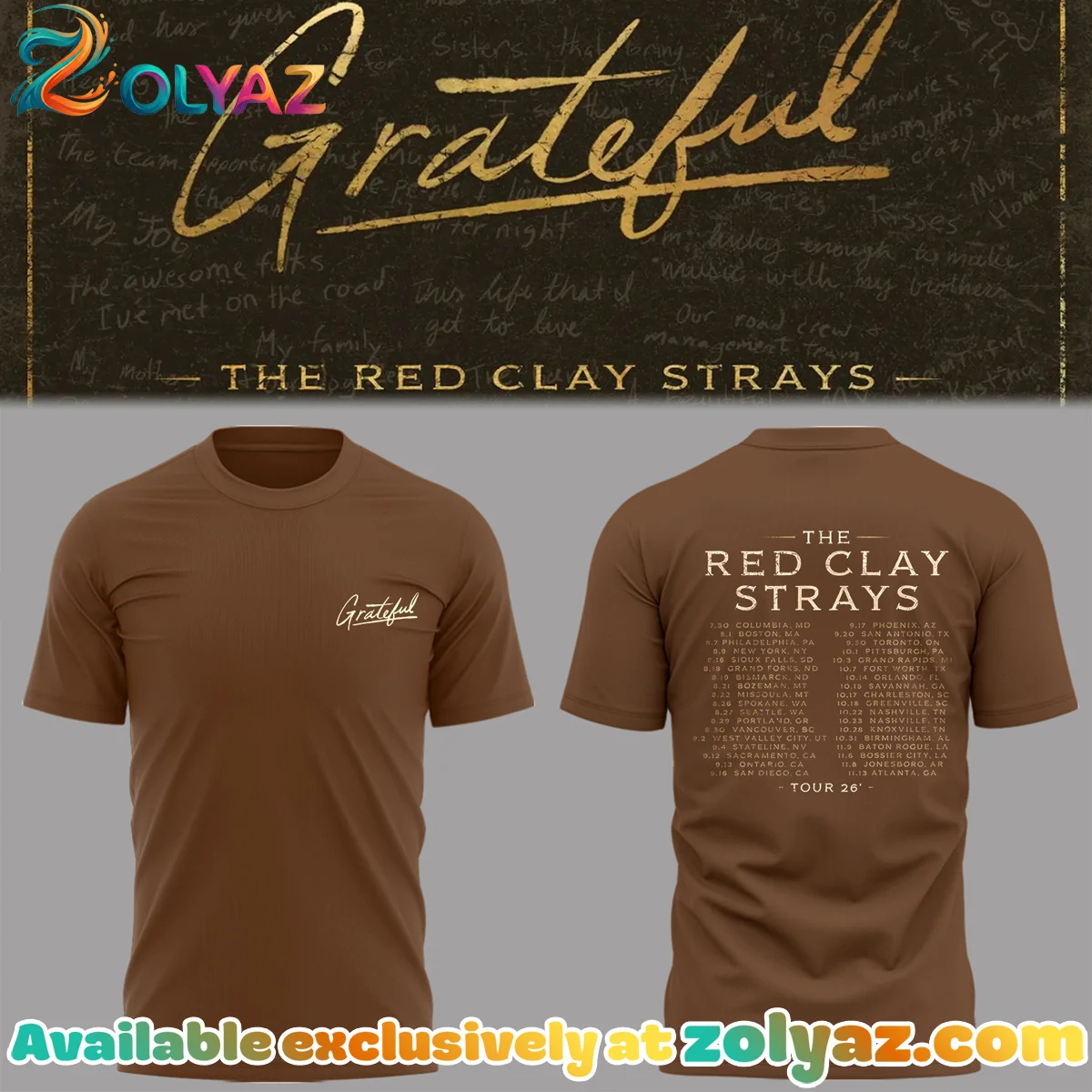 The Grateful Tour Shirt & Hoodie - Part 4