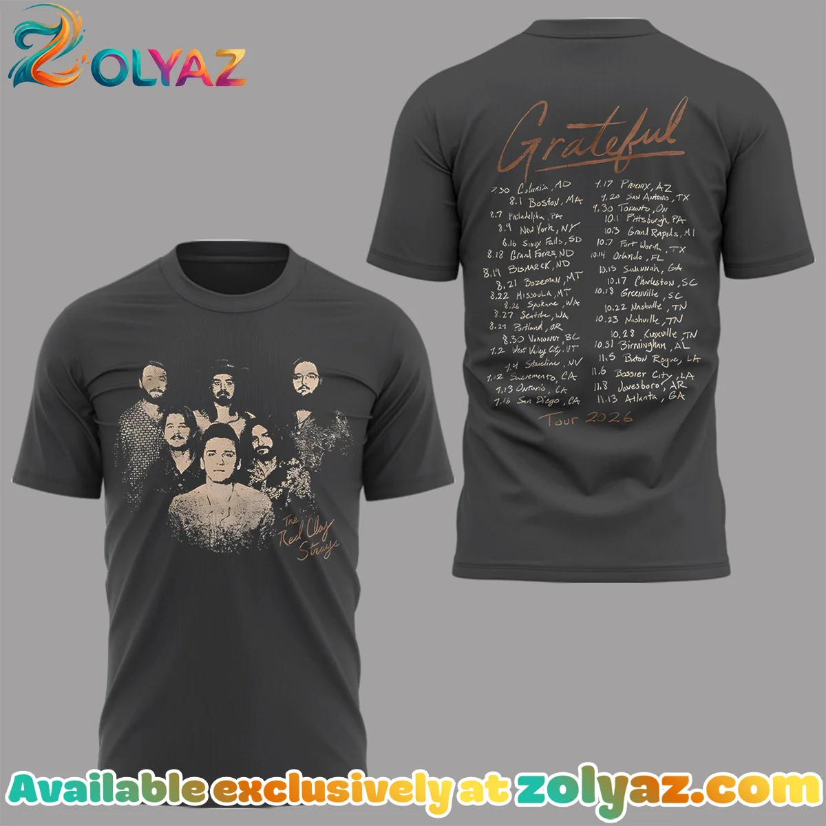 The Grateful Tour T-Shirt & Hoodie - Part 6 The Grateful Tour T-Shirt & Hoodie - Part 6