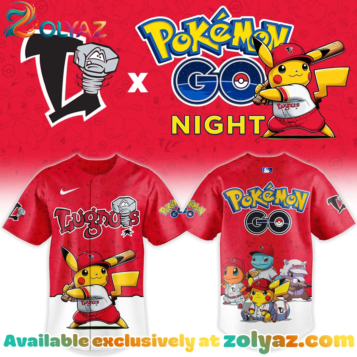 LLugnuts x Pokemon GO Jersey LLugnuts x Pokemon GO Jersey