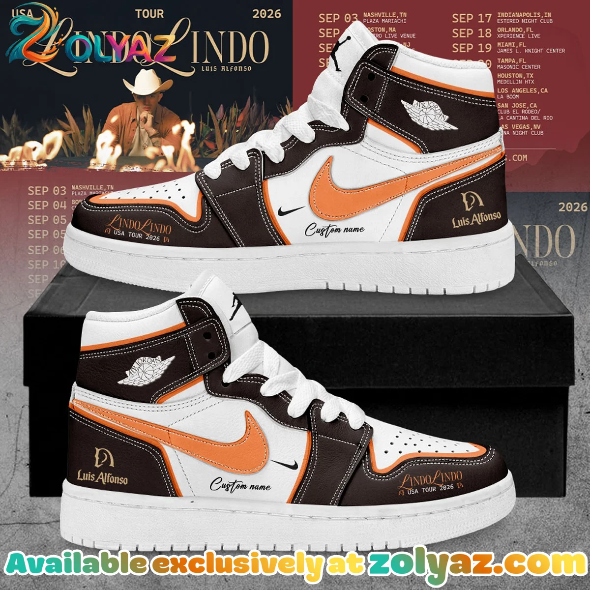 Luis Alfonso Lindo Lindo Custom Air Force 1 & Jordan 1 Shoes (Release 5)