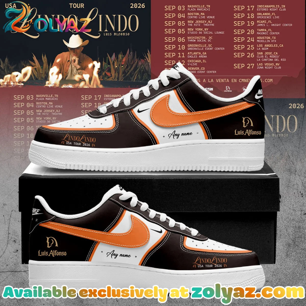 Luis Alfonso Lindo Lindo Custom Air Force 1 & Jordan 1 Shoes (Release 6)