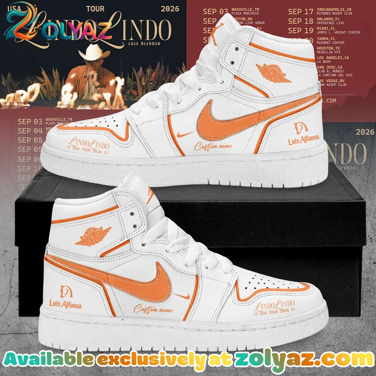 Luis Alfonso Lindo Lindo Custom Air Force 1 & Jordan 1 Shoes - Series 8