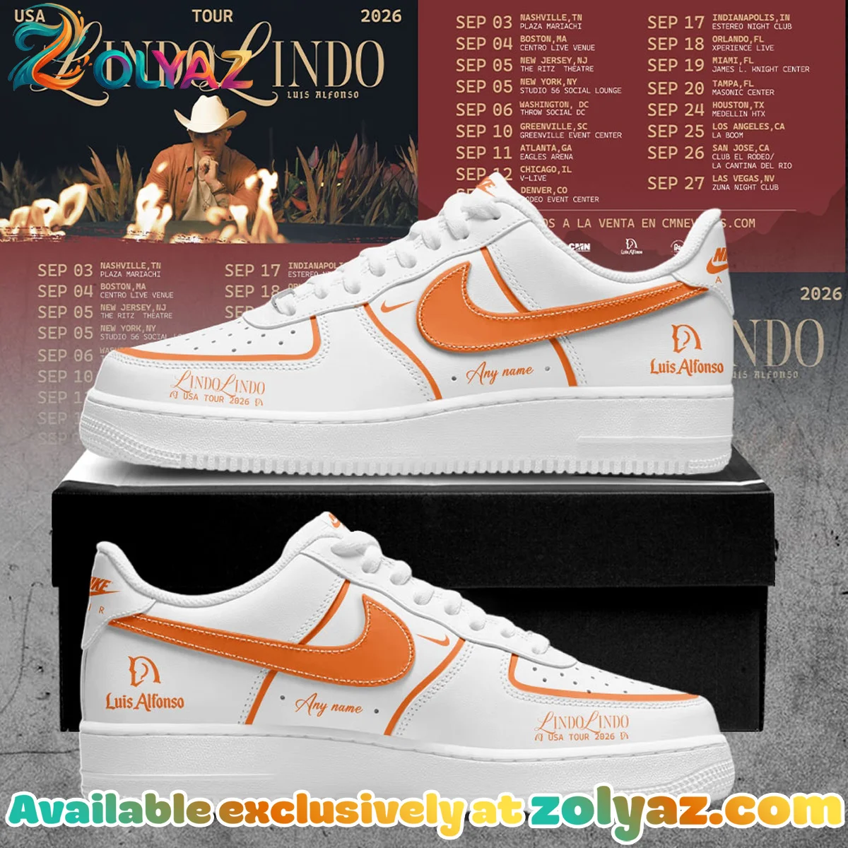 Luis Alfonso Lindo Lindo Custom Air Force 1 & Jordan 1 Shoes [Batch 7]