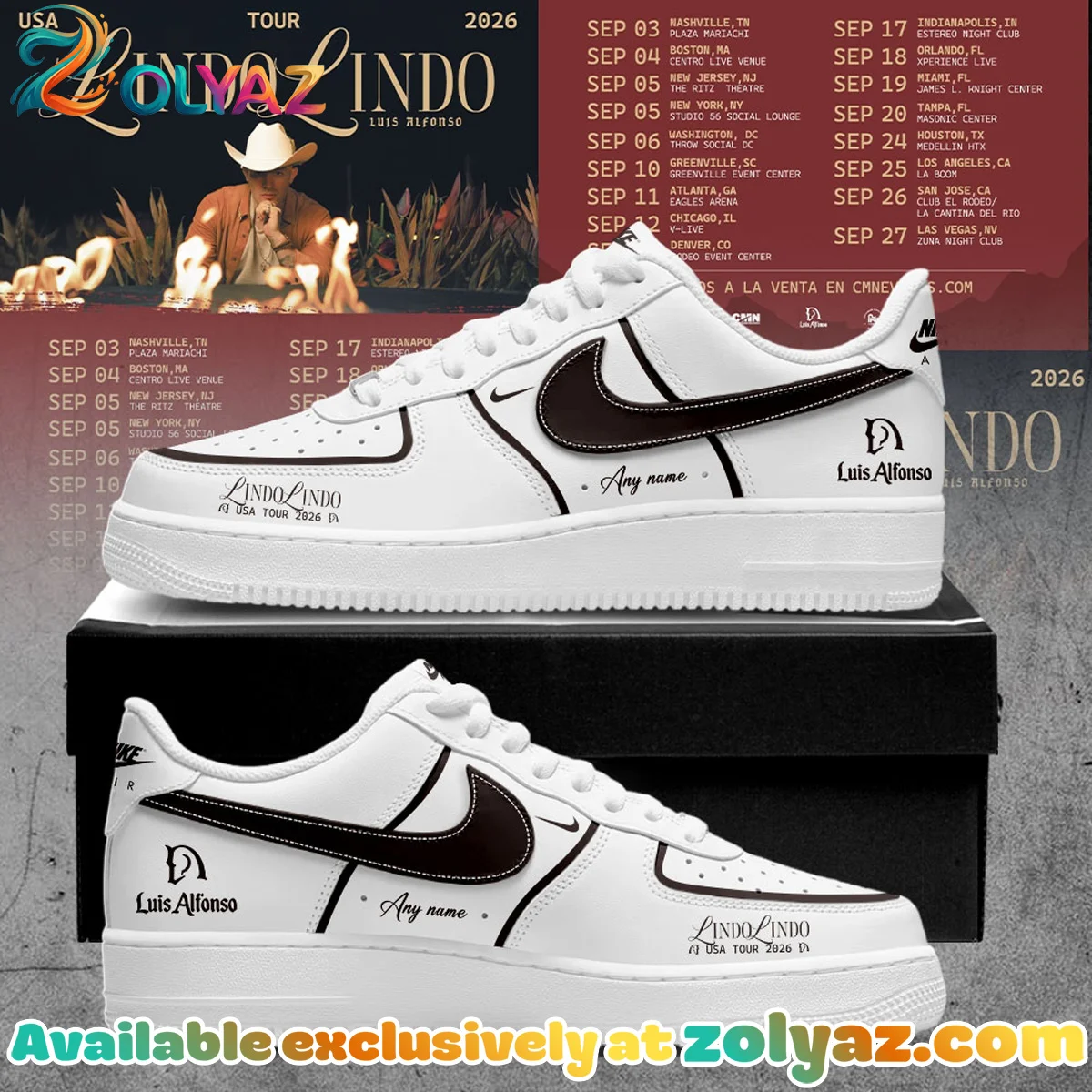 Luis Alfonso Lindo Lindo Custom Air Force 1 & Jordan 1 Shoes - Part 10