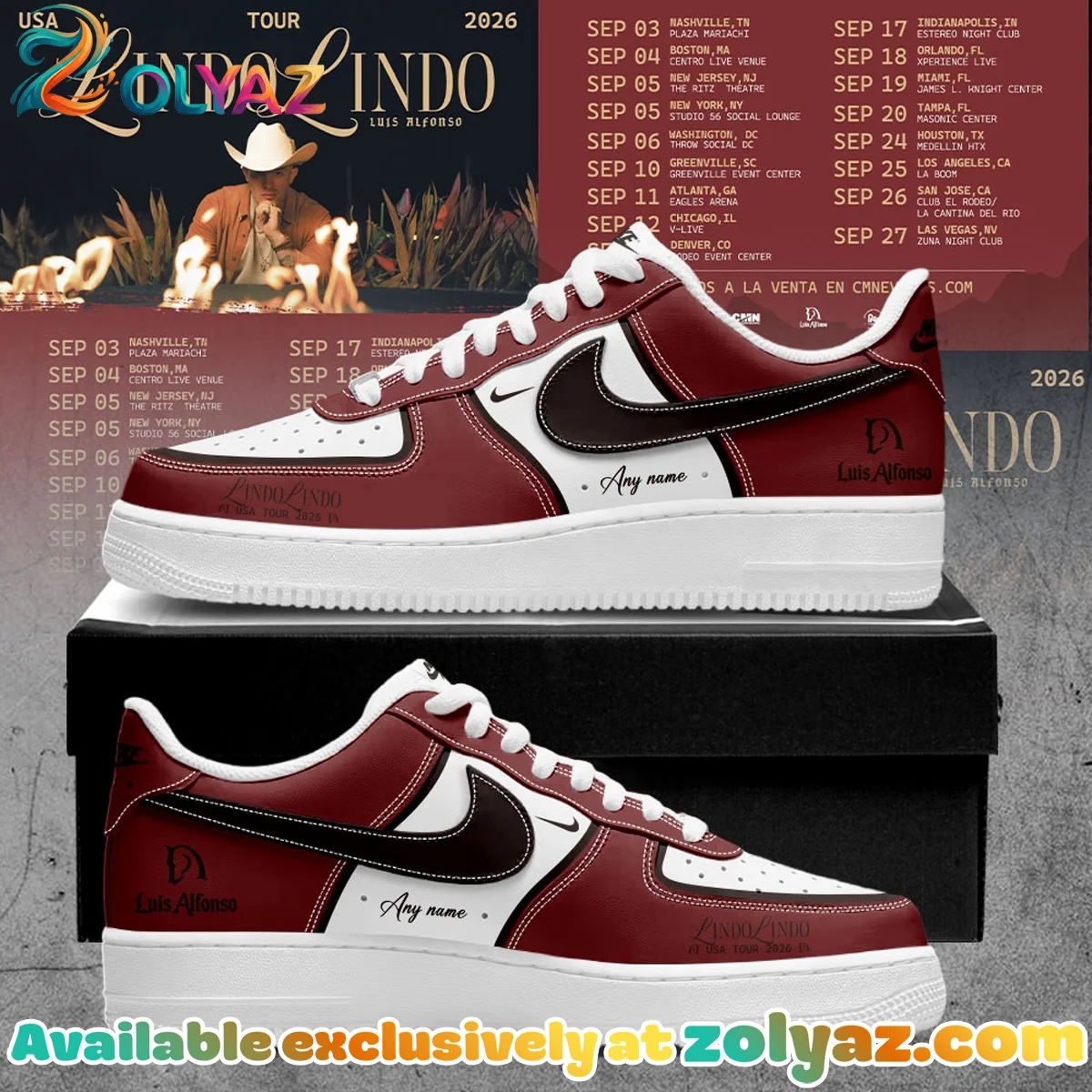 Luis Alfonso Lindo Lindo Custom Air Force 1 & Jordan 1 Shoes - Series 11