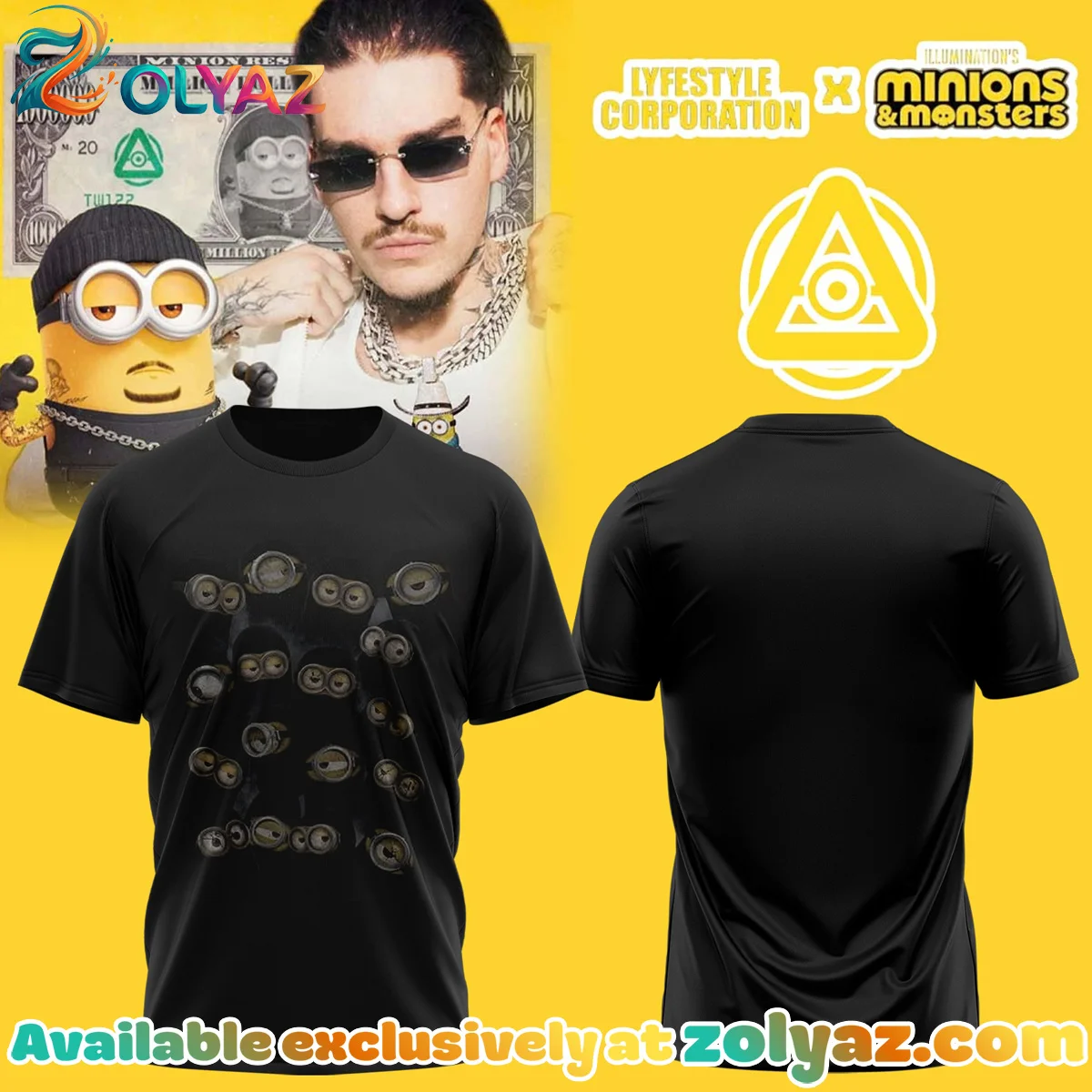 LYFESTYLE CORPORATION x MINIONS x MONSTERS T-Shirt & Hoodie (Style 5)